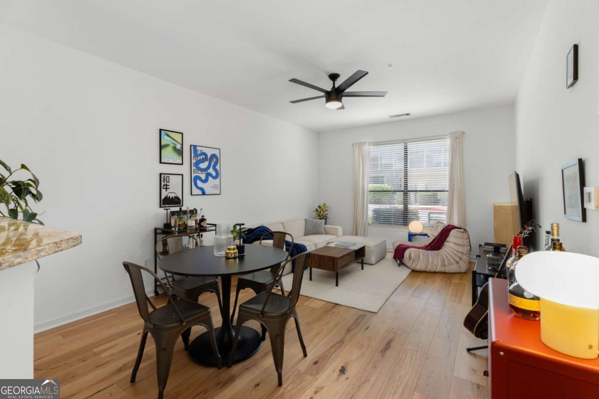 Discover urban living at its finest in this stylish 1-bedroom condo just steps from the Atlanta Beltline. Perfectly situated in a vibrant, walkable neighborhood, this home offers modern finishes, an open floor plan, and tons of natural light. The spacious bedroom features a large closet, and the updated kitchen flows seamlessly into the living area-ideal for entertaining or relaxing after a Beltline stroll. Enjoy secure building access, on-site amenities, and unbeatable proximity to top restaurants, breweries, parks, and shopping. Whether you're a first-time buyer, downsizing, or investing-this is Atlanta living done right.