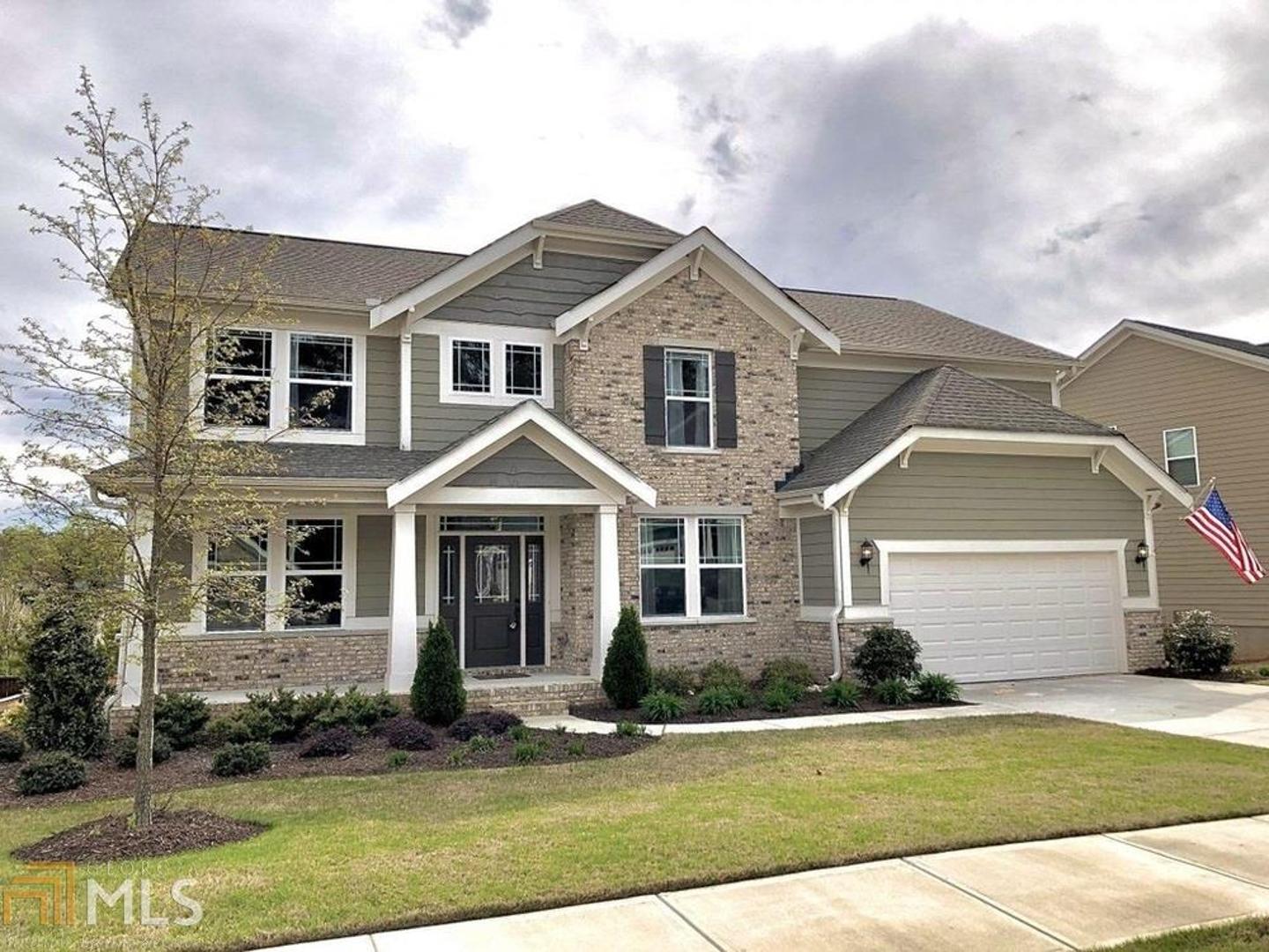 Beautiful and meticulously maintained 2 story home in a peaceful neighborhood. This open concept floor plan with gourmet kitchen is perfect for entertaining. The kitchen boasts beautiful granite countertops, tile backsplash, Whirlpool stainless steel appliances and island. Hardwoods floors are throughout the main level. The upper level has four bedrooms (including master), all with walk-in-closets. Oversized master has trey ceilings and a beautiful and spacious master bath with a garden tub and tile walk-in-shower. Huge unfinished basement walks out to the fenced in and flat backyard. Basement is equipped with bathroom fittings and ready for your design to complete the space. Convenient to shopping and dining and an easy drive to the Shops at West Cobb and Marietta Square! You will love this beautiful home and the super convenient location.