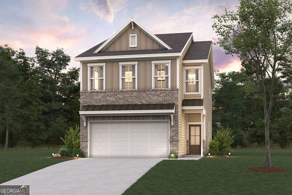 Photo of 1710 HARPER LILY Lane #LOT 202, Lawrenceville, GA 30043 (MLS # 10625077)