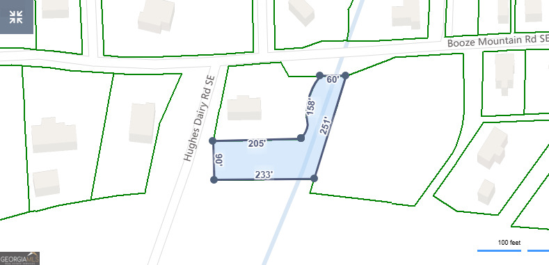 .79-acre level lot with road frontage on Hughes Dairy and Booze Moutain, offering easy access and plenty of space for your new build or next investment project.