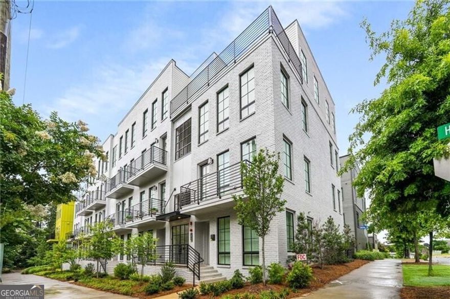 Welcome to Longreen, a newly constructed 2-level  condo that lives like a townhome-combining contemporary style, thoughtful design, and unbeatable location. This stunning home features an open-concept main level filled with natural light, creating a bright and inviting atmosphere throughout. Plantation Shutters on all the windows and door.  At the heart of the home is a beautifully appointed chef's kitchen with sleek white cabinetry, stainless steel appliances, and a quartz island offering generous counter seating-perfect for both everyday living and entertaining guests. The adjacent living and dining areas flow seamlessly together for Entertaining and open to a private balcony, ideal for morning coffee or evening relaxation. Laundry located off the Kitchen with a full-size washer and dryer are included for added convenience.   The spacious primary suite offers a serene retreat, complete with a luxurious ensuite bathroom featuring a frameless spa shower and a walk-in closet. Extra storage. A secondary bedroom or home office is located near the front entry and is complemented by a full bathroom with an elegant frameless shower.   Additional highlights include a private one-car garage.  Residents of Longreen also enjoy top-tier community amenities such as a covered pavilion with outdoor grilling, prep station and picnic tables, as well as a dedicated dog park-perfect for your four-legged companions.  Located in Atlanta's dynamic Upper Westside, you're just minutes from popular destinations including Westside Provisions, Interlock, Chattahoochee Food Works, local breweries, and more. Proximity to the BeltLine offers easy access to outdoor recreation and vibrant city life. Commuters will appreciate the quick access to I-75/I-85, Georgia Tech, Mercedes-Benz Stadium, and Hartsfield-Jackson Airport.  Pets welcome with landlord approval.  Discover the best of Upper Westside living at Longreen!