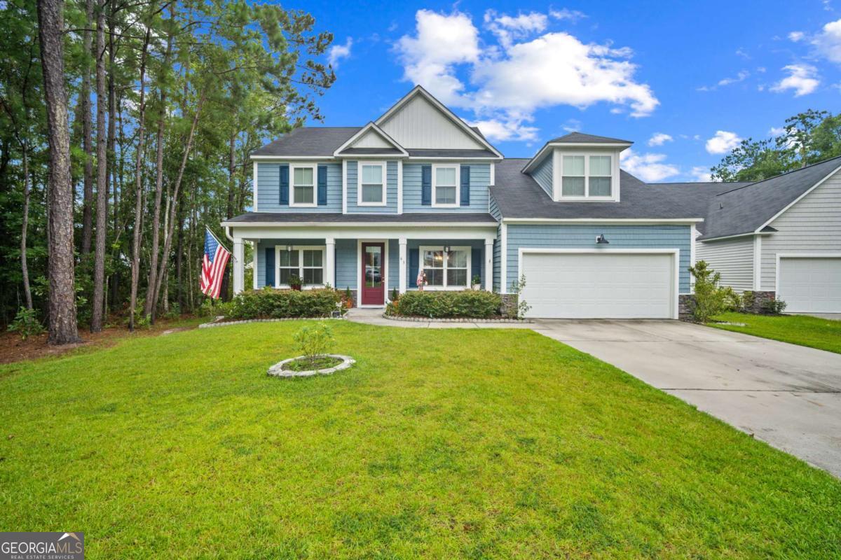 Spacious 6BR/3.5BA home in the gated community of The Enclave at Berwick! This well-designed layout includes a formal dining room & office off the foyer, leading to a large living room with electric fireplace. The open-concept kitchen features an island, stainless appliances, pantry, & plenty of counter space for cooking or entertaining. The main floor owner's suite includes double sinks, a tiled walk-in shower, garden tub & walk-in closet. Upstairs you'll find 4 additional bedrooms, 2 full baths, & an oversized bonus room (or 6th bedroom)-ideal for a playroom, second living area, or home gym. Ample storage throughout, plus a 2-car garage. Located on a quiet cul-de-sac. The Enclave offers a resort-style zero-entry pool, hot tub, fitness ctr, clubhouse w/ theater, tennis, pickleball & basketball courts. Sidewalk-lined streets, scenic lagoons & a convenient location w/ easy access to Pooler, Richmond Hill & downtown Savannah.