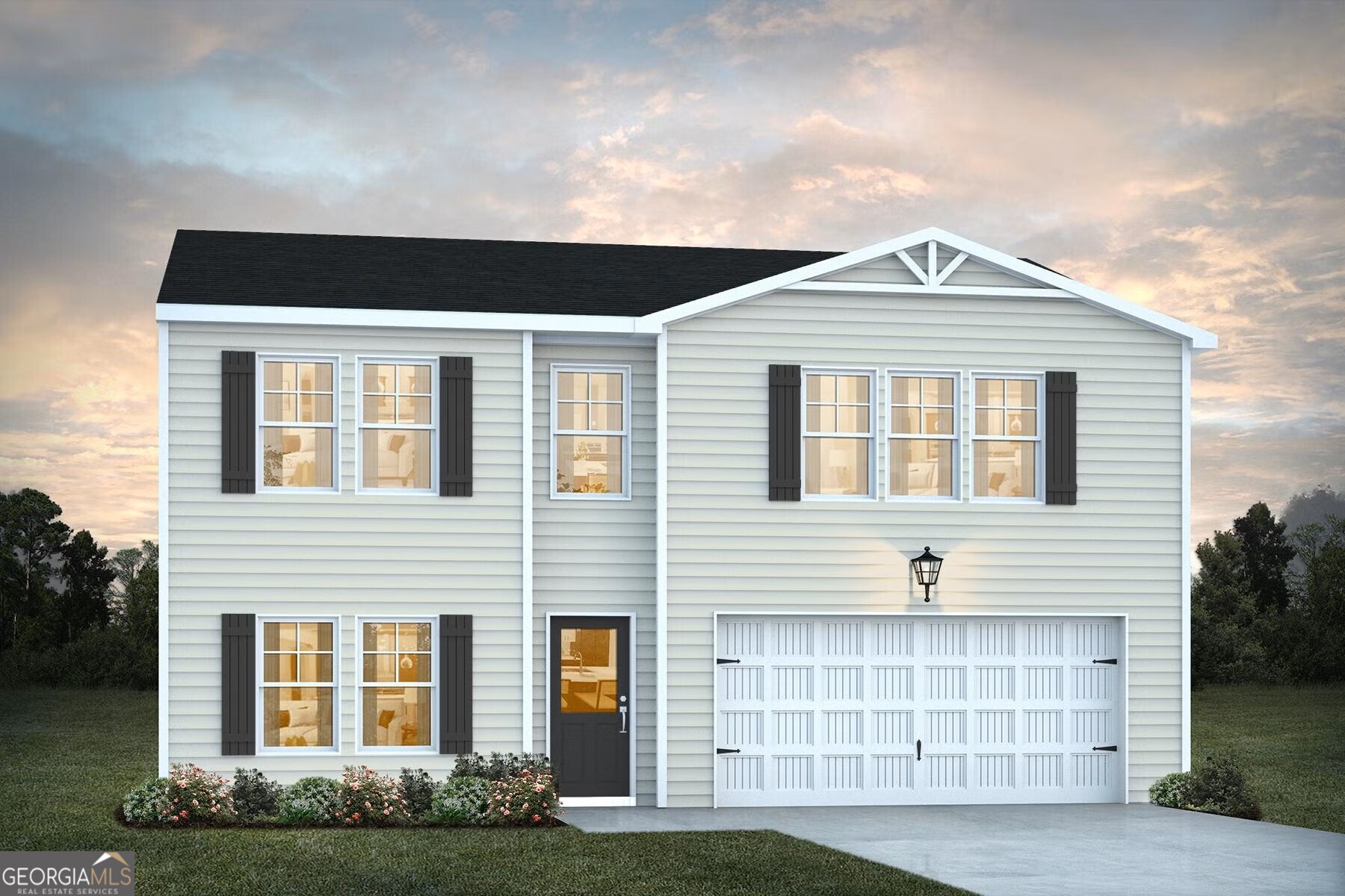 This modern JODECO Plan, "to be built", will be beautifully laid out like the model home with an open concept design, allowing families to easily spend time together or spread out. Upstairs you'll find three bedrooms And the spacious owner's suite. A Flex room is located on the first floor and can be used as a bedroom, office, dining space and more. You will love the thoughtfully arranged kitchen which offers an open view to the dining and living area. Estimated completion date is late Oct 2025.