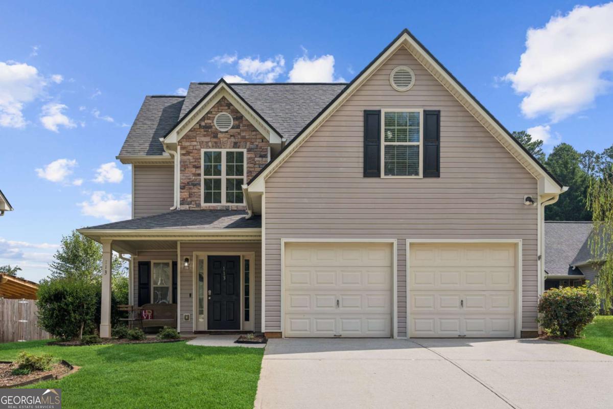 Welcome home! This property is set in Prime Location close to so much that Dawsonville has to offer!! Fabulous open floor plan features downstairs with a half bath and cozy family room. Eat in kitchen with white cabinets, great counter space and a convenient desk area. Kitchen also has direct views into family room and to the fireplace. Upstairs you will find 4 bedroom and 2 full baths. Master bedroom is generously sized and includes en-suite bathroom with double vanity, separate tub/shower and large walk-in closet. 3 additional spacious bedrooms upstairs with a shared hall bathroom and laundry room. Private fenced and flat backyard offers lots of natural daylight and plenty of room for all outdoor activities. This community is located across from the High school with easy access to the town, Gainesville, Cumming, Elijay, Dahlonega, and more! Property is currently being used as a profitable airbnb.