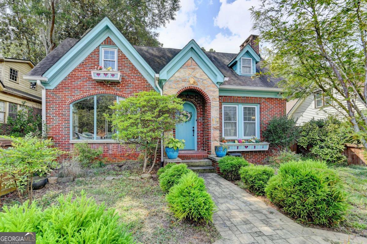 This adorable and well-maintained Tudor brick home has 3 bedrooms, 4 bathrooms and is located within the Winnona Park Neighborhood which is centrally located with easy access to all City of Decatur Public Schools. The home was recently fully renovated to add modern convenience while highlighting its original charm with elegant archways, interior stained-glass windows, and a cozy fireplace. The open kitchen plan offers a cute built in breakfast nook, countertop seating, formal dining area, ample cabinet storage and access to a private back deck, large fenced backyard and spacious storage shed. The ground floor offers a sunroom attached to a large home office with built in cabinets, fiber-internet equipped (AT&T), a guest powder room, as well as the master bedroom suite with 3 rooms including a full bathroom and large closet. A washer and dryer are included, ensuring laundry needs are easily met. Upstairs features a cozy den with attached powder room, a full bath and 2 unique bedrooms. The home is across the street from Talley Street Upper Elementary school and walkable distance to the middle and high schools, transit, greenways, parks, and both City of Decatur and Oakhurst Square. Available now, owner pays for garbage, tenants responsible for electric, gas, water, and yard care. No pets allowed, unless approved by owner. Don't miss this opportunity to lease a unique home in an ideal location!