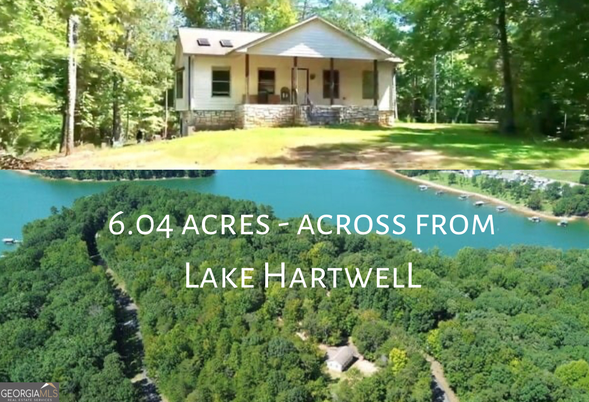 Six acres of privacy in the sought-after Reed Creek area, directly across from beautiful Lake Hartwell! This mostly wooded property offers water, power, septic, cable and internet already available - everything you need to get started! The home was intended/framed for 2 bedrooms, 1 bath with a wide-open basement, giving you approx. 960 sqft of living space *per level* and it's all ready for your finishing touch! Beamed ceilings, can lighting, skylights, bay window looking toward the lake and a wall of windows across the back, this little gem sets the stage. Whether you envision a cozy vacation getaway, retirement retreat, primary residence, STR investment or MIL suite to pair with your dream home, the canvas is YOURS!! Located just down the road from Paynes Creek Campground & public boat ramp and only 9 miles to downtown Hartwell, you'll enjoy the perfect balance of lake-life serenity, shopping, dining and town convenience. (Cateechee Golf Club just 2.5 miles out of town.) Don't miss your chance to own this incredible opportunity in one of Hartwell's most desirable areas! Call Listing Agent for more details: Danielle Egnoski 404-789-1868 *** Appointment required. The home is unfinished. Do not enter property without a confirmed appointment with the listing agent. An agent must attend all showings and inspections. The Seller and Seller's agent shall not be held liable for any accidents, injuries, or damages that may occur on the property during viewings, inspections, or any other visit by potential buyers, agents, or contractors. Visitors acknowledge and assume all risks involved in entering the property and agree to hold the Seller harmless from any claims arising from incidents or injuries sustained while on the premises. Seller has never occupied the property. Sold AS-IS. ***