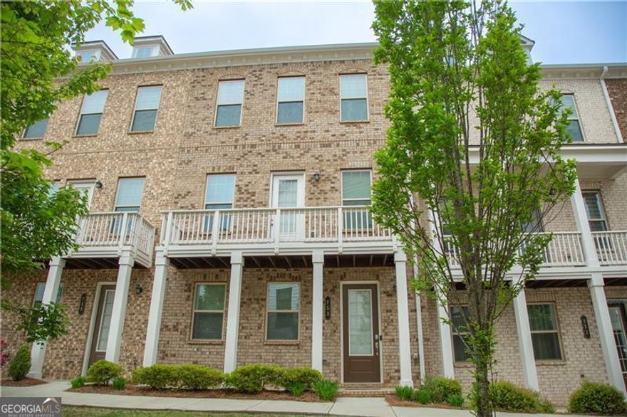 Don't miss this rare opportunity to own a modern gem in the highly sought-after Caravelle at Windward Park community in Alpharetta!    Built in 2020, this like-new 4-bedroom, 3.5-bathroom townhome offers a thoughtfully designed living space. Located in the heart of Alpharetta, you will enjoy access to award-winning schools, premier shopping, dining, and entertainment. Outdoor lovers will appreciate the proximity to parks, trails, and green spaces.    Enter from the two-car garage into the terrace level, which features a private guest suite (Teen suite) complete with a full bath and walk-in closet. Perfect for guests or a home office.    The main level impresses with 10-foot ceilings, oversized windows that flood the space with natural light, and an open floor plan ideal for entertaining. The modern kitchen boasts stainless steel appliances, ample counter space, and a stylish breakfast bar.    Upstairs, you'll find three spacious bedrooms, a luxurious primary suite with a spa-inspired ensuite bath, and a generous walk-in closet. A large laundry room with an extra linen closet adds convenience.    Enjoy quiet mornings or relaxing evenings on your private deck. With a walkable MARTA bus station, quick access to GA-400 (Exit 11), and proximity to FCS Innovation Academy, Avalon, Halcyon, restaurants, and shopping, this home has it all.    Move-in ready and truly a must-see!