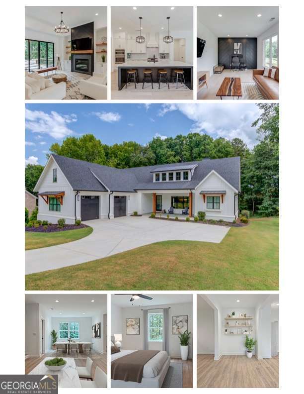 Seller just updated! This immaculate 4 bedroom, 4.5 bath home in The Retreat at Chestnut Mountain, a small gated enclave of quaint estate homes, is move-in ready and being sold fully furnished. The brand new LVP flooring throughout the basement gives the space a modern refresh, and the home has been meticulously maintained, no kids, no pets, spotless. The main level features a spacious master suite, chef's kitchen with oversized island, high end appliances, and walk-in pantry, plus open living that flows to a covered back deck and large front porch. Trex decking and stairs provide low maintenance outdoor living, while the wooded .77-acre lot offers privacy. The finished basement includes both current photos and virtually staged images to help you envision the possibilities, plus a virtual pool rendering so you don't have to imagine. There's still unfinished storage space, including a double door area perfect for a golf cart. All this in a prime location just off 985 and minutes to downtown Gainesville and less than one minute from Lanier Christian Academy.