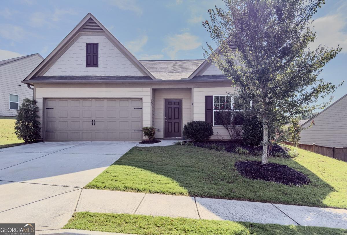 This updated ranch in the Seasons at Pendergrass community offers a welcoming open-concept design with thoughtful upgrades throughout. The main living area and primary suite feature new stylish flooring, while secondary bedrooms have fresh carpet for added comfort. Recessed lighting brightens the home, and a refreshed vanity enhances the primary suite. The single-level layout provides ease of living, while the manageable yard and curb appeal make it both inviting and practical. Located near shopping, dining, and major highways, this home is also served by highly rated Jackson County schools, making it an excellent choice for those seeking both convenience and long-term value.