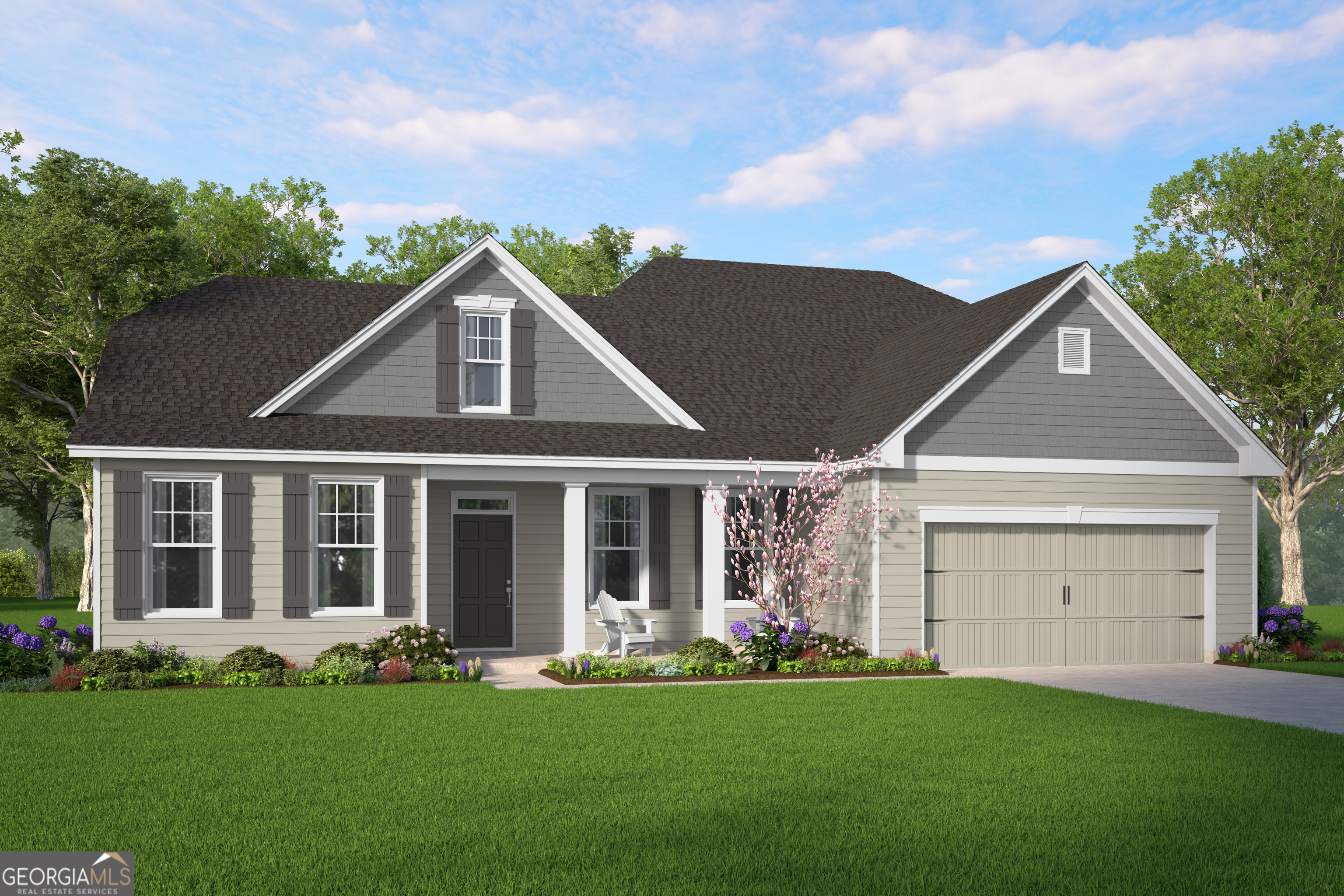 The Grayson plan by Smith Family Homes is move-in ready at NorthShore on the St. Mary's River. This plan has 2775 sq ft with 4 bedrooms and 3 baths. The primary suite with his and hers closet, sitting area, and dual vanity sinks are featured on the first floor of the home along with laundry room, and one secondary bedroom. Two additional secondary bedrooms with a full bathroom is located on the upper level of this plan. A covered back porch is featured out back, stainless steel appliances (microwave, dishwasher, oven), LVP in the common areas, tile in the bathrooms, and carpet in the bedrooms. NorthShore on the St. Mary's River is a gated community that features a community dock, boat ramp, river house, and community park. Stock photos shown; to be similar not identical.