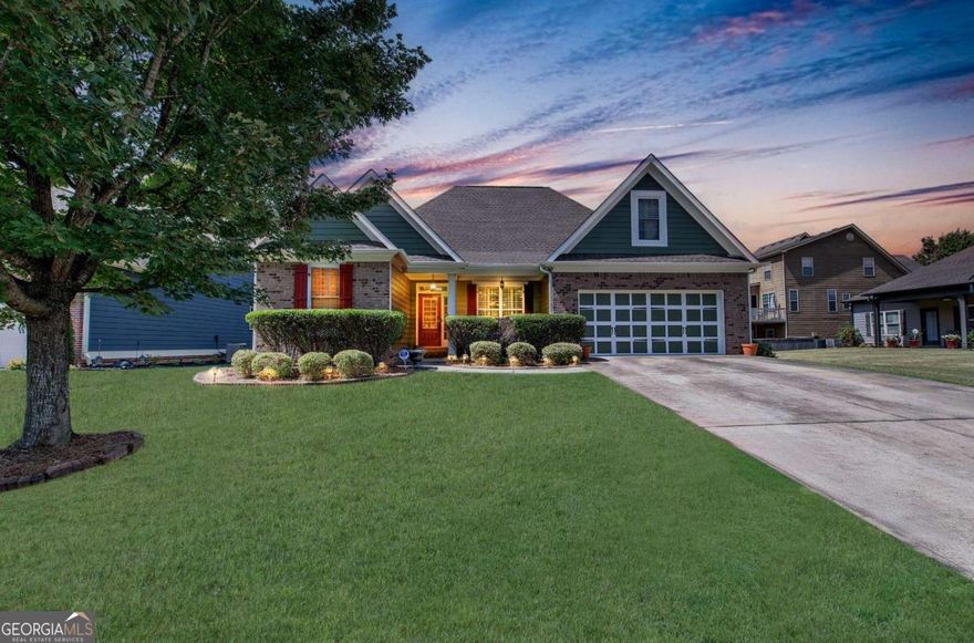 ** BRAND NEW ROOF** Welcome to 27 Summer Place, a beautifully maintained home in a quiet Cartersville neighborhood. Inside, you'll find an open floor plan with a spacious living room, abundant natural light, and a dining area that flows seamlessly into the kitchen. The kitchen offers plenty of cabinet space, plantation shutters, and a convenient layout for everyday living and entertaining. The private primary suite is a true highlight, featuring a full bath and an oversized walk-in closet. Additional bedrooms are generously sized and perfect for family, guests, or a home office. Throughout the home, you'll find thoughtful updates, ample storage, and a functional layout designed for comfort. Step outside onto a beautiful screened-in porch and to enjoy a private, fenced backyard-ideal for cookouts, pets, or relaxing weekends. The home also offers a two-car garage and sits on a well-kept lot with great curb appeal. Conveniently located just minutes from downtown Cartersville, schools, parks, LakePoint, and shopping, this home delivers the perfect blend of comfort, function, and location.