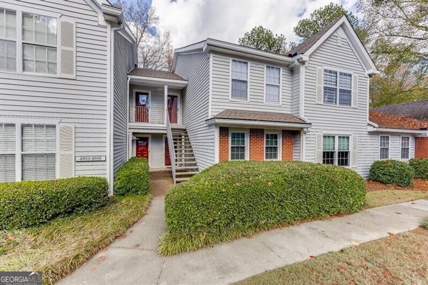 ***As of Jan 2025, there are 2 landlord permits open***Immaculately Maintained Condo in the Sought-After Alpharetta High School Cluster, located in a SWIM/TENNIS community. This home is move-in ready, featuring numerous recent upgrades that will impress at every turn. NEW WINDOWS throughout the condo enhance energy efficiency and aesthetics. Hardwood Floors in the main living areas. REMODELED Kitchen includes newer cabinets, granite countertops, and stainless-steel appliances, including a gas range, French-door refrigerator, dishwasher, and microwave. Spacious Bedrooms feature ceiling fans, each with their own private, remodeled bathrooms featuring luxurious walk-in TILED showers with FRAMELESS glass doors, upgraded vanities, mirrors, and light fixtures. The primary bedroom boasts DOUBLE closets for added convenience. Laundry Closet comes complete with a WASHER & DRYER. Relax on the private balcony, with outdoor plastic flooring that overlooks lush greenery, providing the perfect spot for unwinding. The location is unbeatable-just minutes from Windward Parkway, Highway 400, Highway 9, schools, parks, shops, and so much more. Enjoy the convenience of being ONLY 2 MILES from Downtown Alpharetta & 1.7 from AVALON mall!