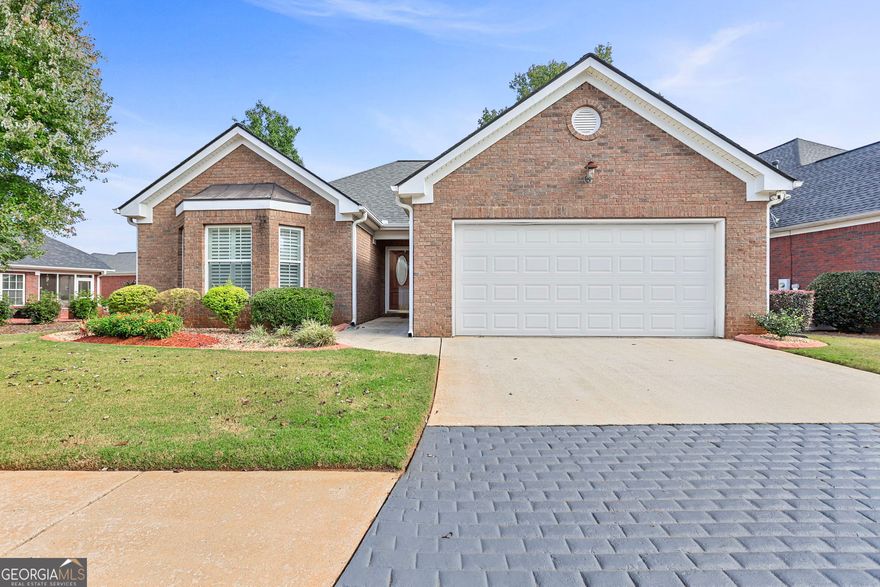 Charming Three-Bedroom Ranch in a 55+ Community!  Clubhouse, park and walking trails. This inviting three-bedroom, two-bath ranch home offers the perfect balance of comfort and convenience. Designed with an open floorplan, the living, dining, and kitchen areas flow seamlessly together, creating a spacious environment ideal for both everyday living and entertaining.  The thoughtfully designed primary suite provides a private retreat with an en-suite bath and generous closet space, while two additional bedrooms offer flexibility for guests, a home office, or hobbies.      Located in a desirable 55 and older community, residents enjoy a low-maintenance lifestyle, with exterior upkeep and landscaping taken care of-leaving more time to enjoy life as you desire it!    Whether relaxing in the airy living spaces, entertaining friends, this home makes it easy to embrace a simpler, more enjoyable lifestyle.  Your new home is minutes away from the historic downtown McDonough Square.  Restaurants, quaint shops, and entertainment in the square await you!