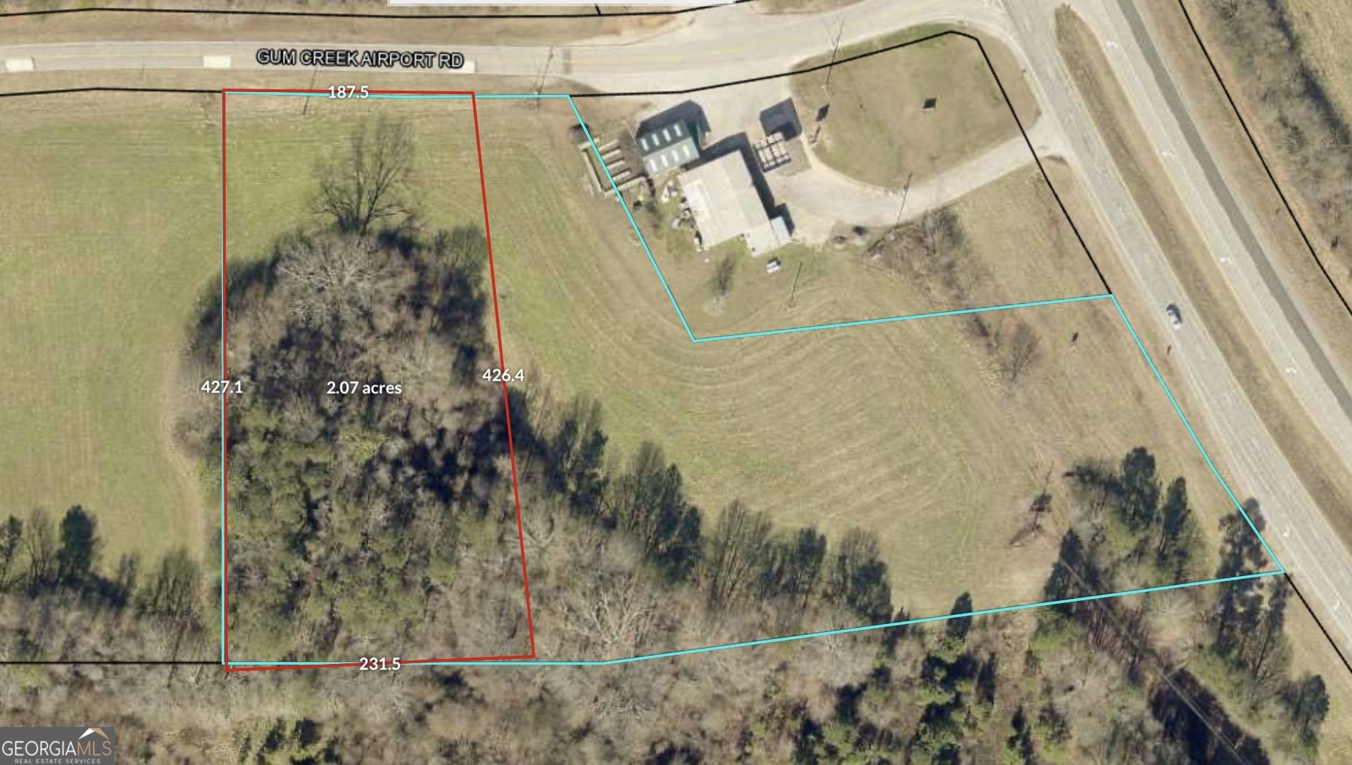 2 acre commercial lot. Great visibility from US Hwy 27. Located just off the corner intersection of US Hwy 27 and Gum Creek Airport Road. Property is adjacent to the storage facility and the landscaping company. COMMERICAL with user being approved by Heard County.