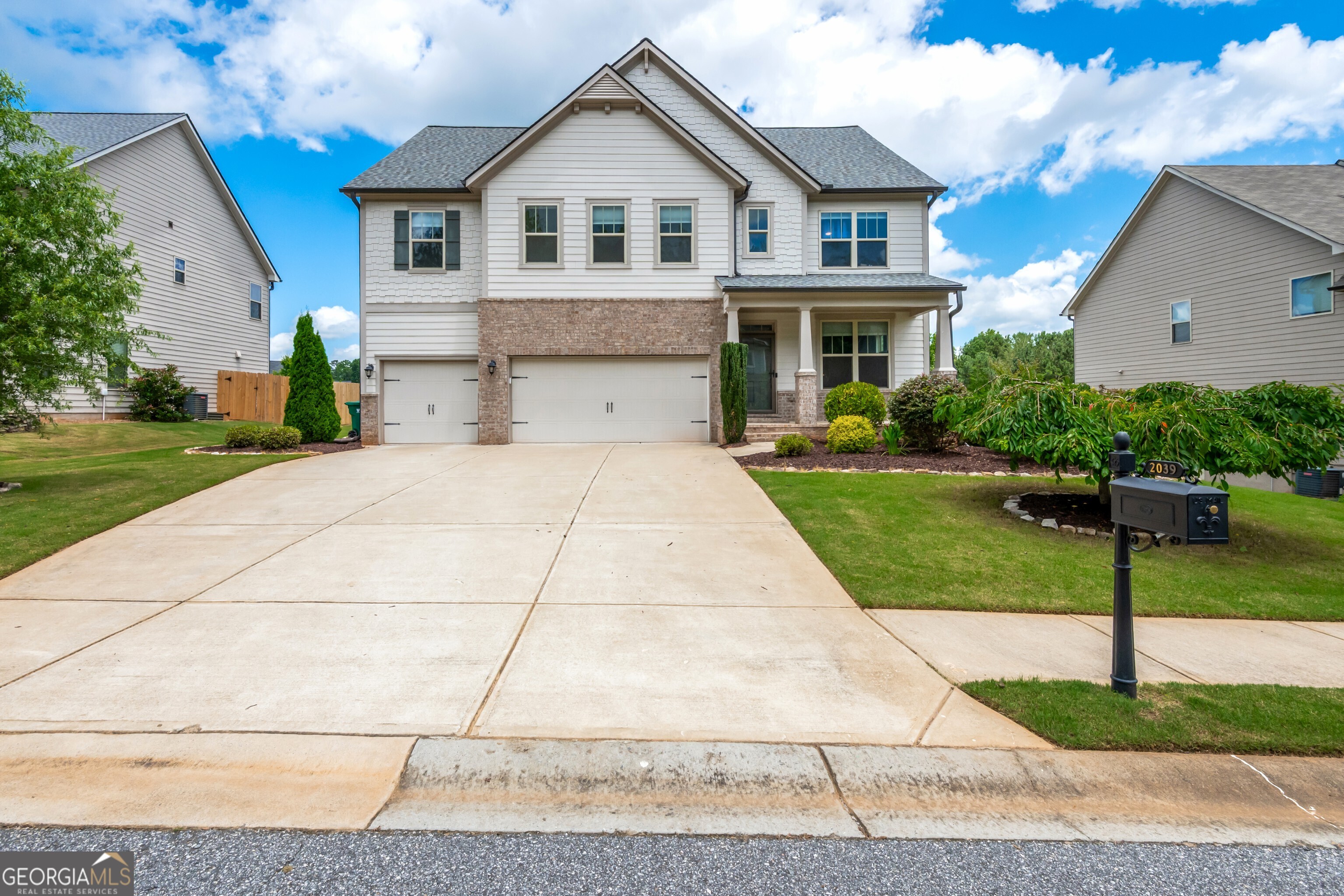 Move-in ready perfection awaits in this stunning Hampton Station swim/tennis gem! Step into a bright foyer leading to a dining room with tray ceiling and clerestory windows, a gourmet kitchen with new appliances, eat-at island, walk-in pantry and breakfast area overlooking a sunlit family room with cozy fireplace. A main-level office with coffard ceiling and half bath add convenience. Upstairs, the primary suite boasts a tray ceiling, flex space, and luxurious bath with dual vanity, separate tub, and shower, plus four secondary bedrooms (one en-suite), a dual-vanity full bath, and laundry with dual access. The finished terrace level offers entertainment space, a large bedroom suite with full bath, sitting area, and backyard access. Enjoy a newly re-stained deck, private backyard with no rear neighbor, three-car garage, and upgrades like a new roof, carpet, lighting, hardware, and Levelor shades. All in a vibrant community!