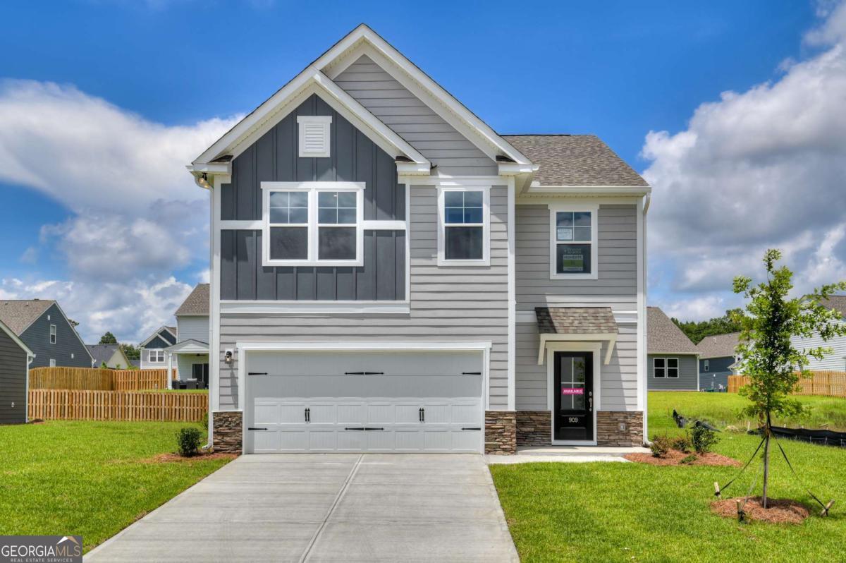 Welcome to Kinglsey at Lake Allatoona, the new Stanley Martin Community in Acworth, GA! LOT 45. Ask about the AMAZING builder Incentives available - Up to 3% towards closing cost & builder buy down rates available on select homes! In the New Construction Tyndall floorplan, you can mix and mingle with friends and family in your open-concept first floor, which includes a kitchen overlooking the family room and dining area and pocket office. The covered front porch or rear patio provide the perfect spot to relax and enjoy your new home. Upstairs, the Primary suite boasts ample space, including a large walk-in closet off the on-suite bathroom with double vanities, walk-in shower and separate soaking tub. Additional bedrooms provide the perfect place for family or friends to rest their heads at night. Plus, take the chore out of doing the laundry with a conveniently located laundry room on the upper level! Some of the SMart Selected design options in this home include a gourmet kitchen & center island, large owner's suite with walk-in closet and on-suite bath, patio, main level bedroom and full bath.