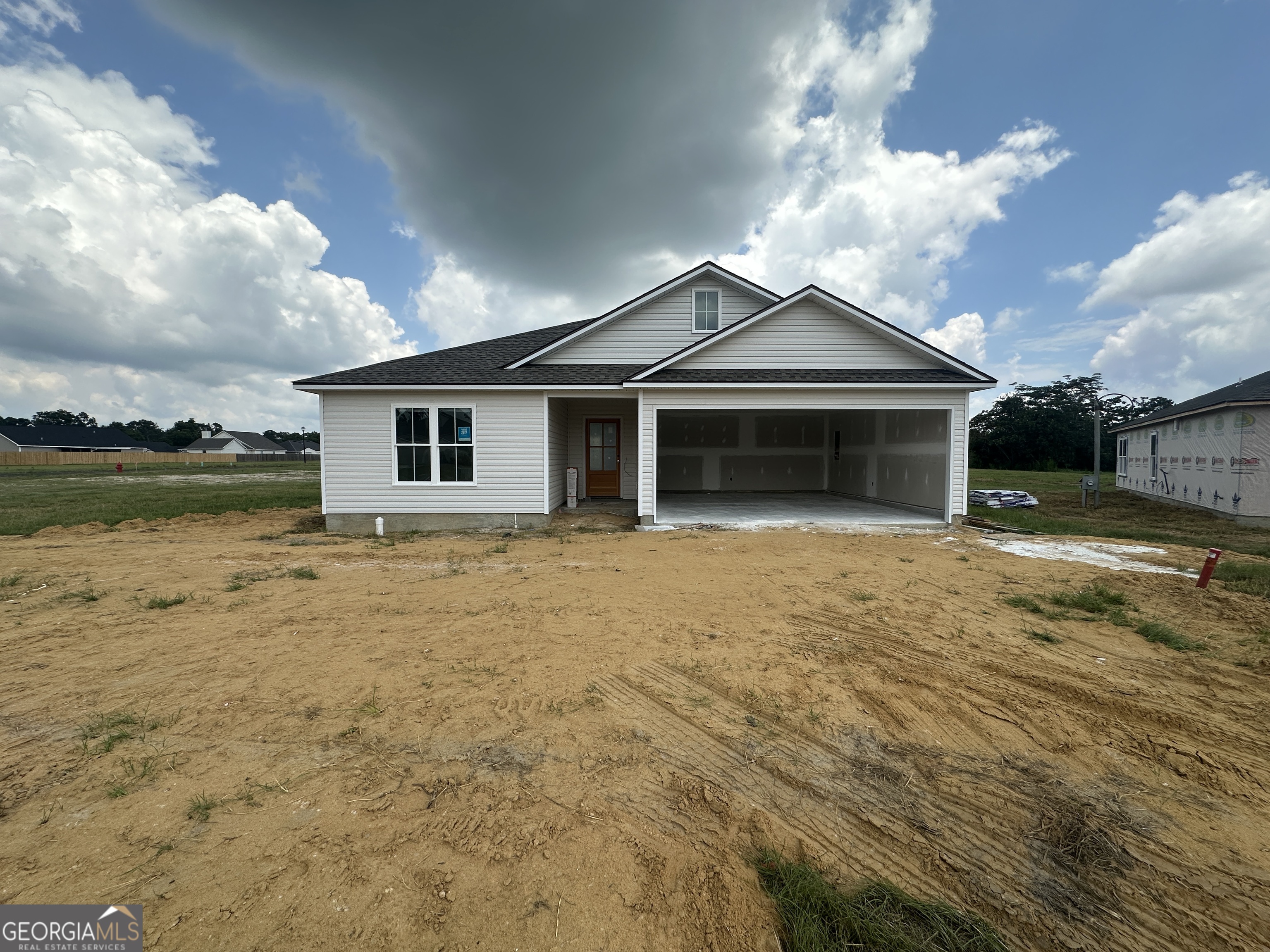 New construction in Beaver Run Subdivision! Come enjoy all the amenities this home has to offer. The living room is spacious and open to the kitchen which is equipped with custom cabinets, lots of counter space, new stainless steel appliances, and beautiful lighting. The primary bedroom is beautiful with a large closet and it's on private en suite with double sink vanities. The other bedrooms share the second bathroom with a large vanity. The backyard is fenced perfect for all of your entertainment needs! Close to Moody Air Force Base. This home will include a refrigerator, fence, and blinds. The fence is not to exceed 160 linear feet of 6 6-inch wood privacy fence. Two owners are licensed agents in Georgia. Internet is available through Windstream. The listing agent is related to the builder. Taxes are estimated. Pictures are from the previous listing. Completion date mid September 2025