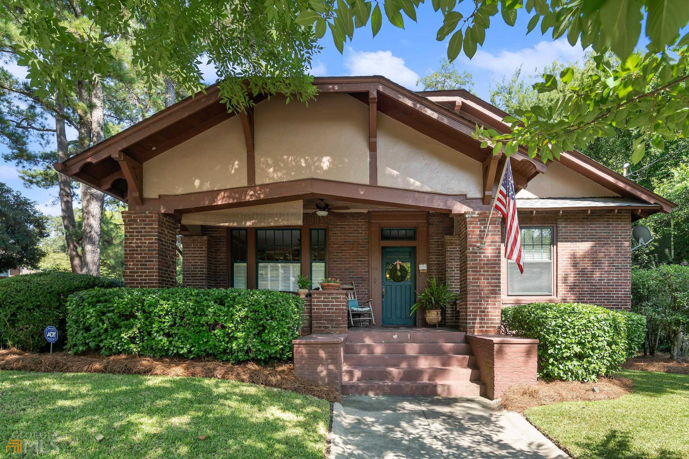 This charming Craftsman Bungalow home nestled in midtown Macon awaits you and welcomes you to enjoy its large front porch and sit awhile! This well maintained 3 bedroom/2 bath home has originial details and tasteful updates at every turn. Interior elements such as original hardwood floors, bead board walls & ceiling, plantation shutters, built-in cabinets, chair rail in bedrooms, closet space & an inviting clawfoot tub allows for comfortable and stylish living. The exterior of the home is just as lovely with a patio, private side yard & detached one car garage or workshop area. Beautiful well maintained yard all around with sprinkler system & a fenced-in backyard with a double gate make for an outside haven to come home to. Schedule your private showing today!