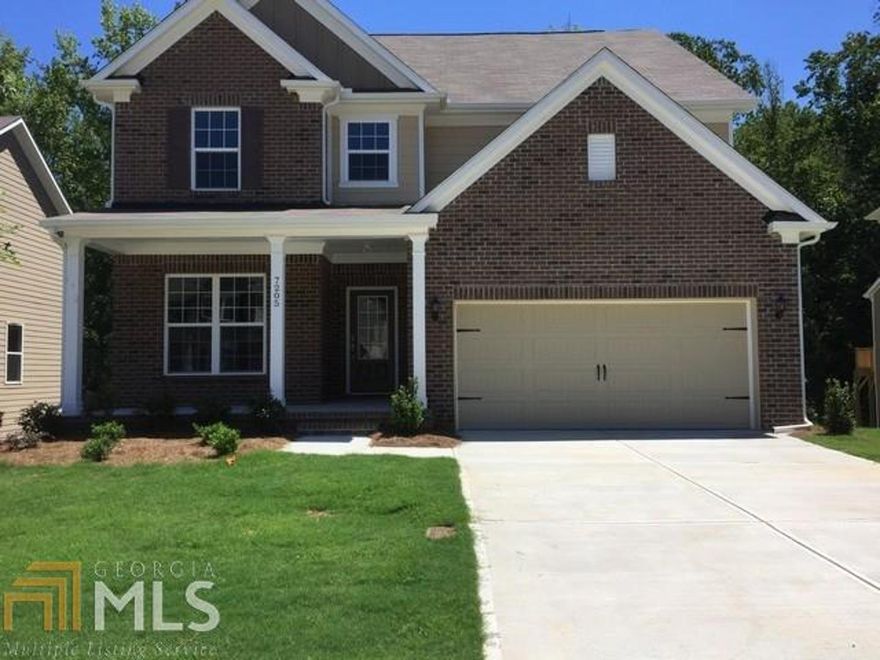 Continental floorplan located in sought-after Cumming/S. Forsyth Co.  Neighborhood features cabana, pool, lighted tennis courts, & playground.  Enjoy the benefits of S. Forsyth schools and nearby Fowler  Park.  Less than 3 miles to GA 400 exit 13.  Continental features open kitchen/eating/gathering room, loft area, guest suite on main level & beautiful treed backyard.