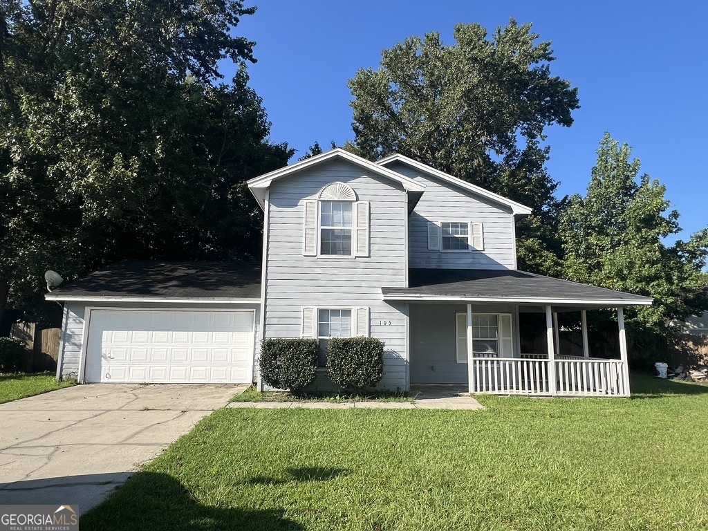 Act fast on this beautiful 3BR/2.5 Bath, two story home with garage located at the very end of a cul-de-sac. The floor plan is spacious and you will love the easy maintenance flooring. The kitchen has a great view of the backyard and plenty of counters and cabinets. The master bathroom is large and includes a dual vanity. Relax on the screened-in porch or under the large shade tree. Indoor laundry and more.