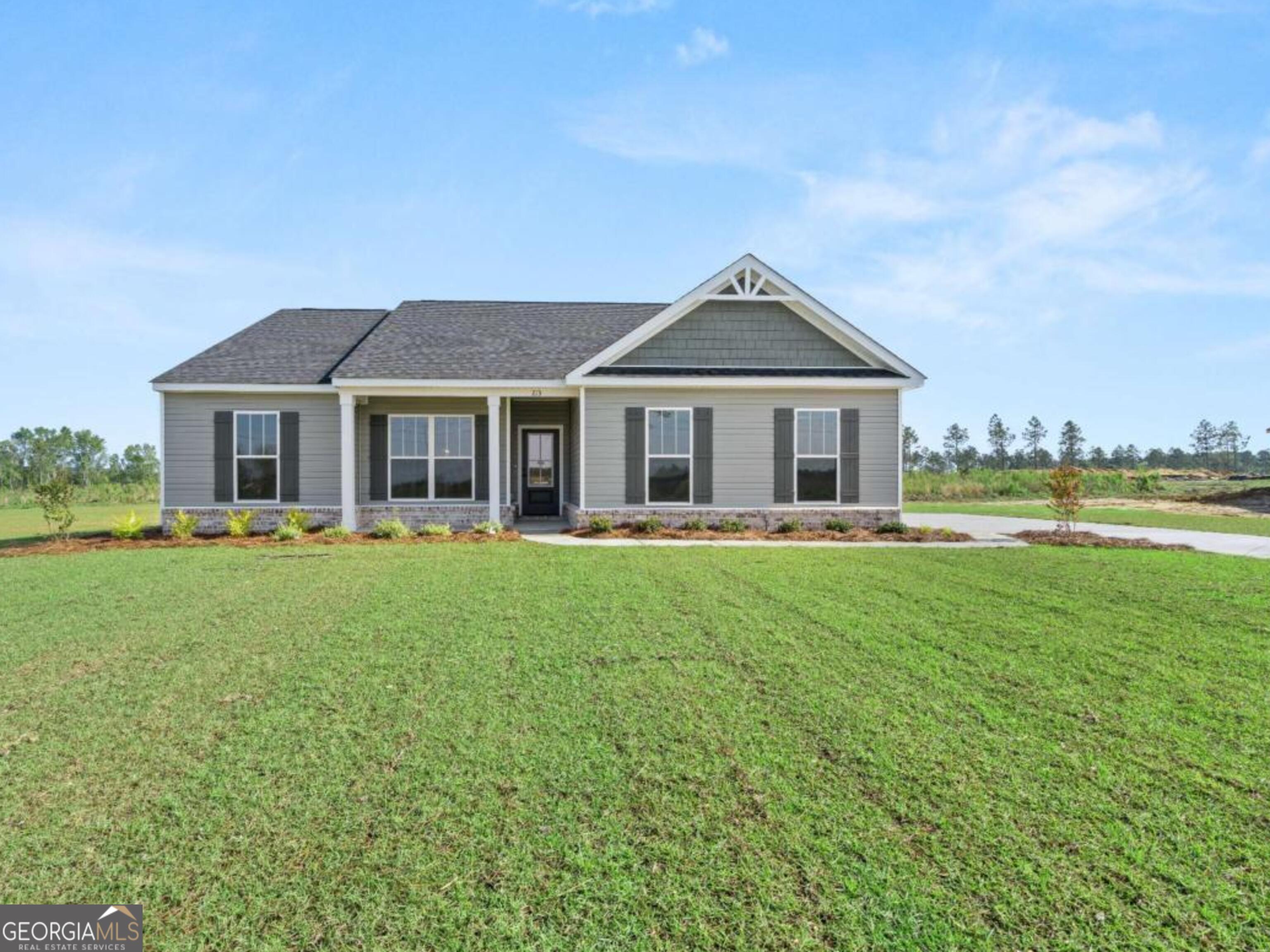 Move-In Ready in Rexford! The Ashford Plan is a Craftsman-style ranch with 1,662 sq. ft. on a .52-acre lot. This 3 bed/2 bath home also offers a flex room/study with French doors. The owner's suite features dual granite vanities, separate tile-surround shower, garden tub, private water closet, framed mirrors, oil-rubbed bronze fixtures & walk-in closet. Kitchen includes white cabinets, granite countertops, stainless steel Whirlpool appliances, breakfast bar with pendant lighting & large dining area. LVT flooring in main living areas. Side-entry 2-car garage with opener, fully sodded front & side yard with irrigation. Builder's warranty included. $15,000 toward closing costs/upgrades with approved lender.