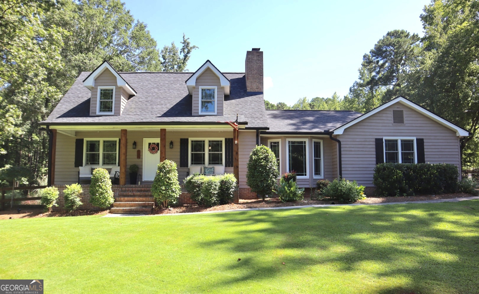 Welcome to "The Southern Charm" - Your Dream Farmhouse Retreat! This beautifully updated 3-bedroom, 2.5-bath farmhouse-style home is the perfect blend of classic country charm and modern convenience - From the moment you arrive, you'll be captivated by the welcoming front porch, the large front yard, spacious layout, and thoughtful details throughout. Step inside to find shiplap walls, granite countertops in the kitchen and all bathrooms, and an inviting, open layout ideal for family living and entertaining. The kitchen offers ample prep space and storage, perfect for cooking up memories with loved ones. Upstairs, discover a hidden "secret" playroom off one of the bedrooms - a special surprise for the little ones. The home sits atop a full unfinished basement with a plumbed bathroom space already installed toilet and sink. It is ready to be transformed into the ultimate man cave, guest suite, or recreation area. This home has a fully fenced backyard that offers both privacy and peace of mind. Perfect for kids, pets, or entertaining, this versatile outdoor space is ready for backyard barbecues, lounging by the fire-pit, playtime, or relaxing evenings under the stars. The attached garage is a true bonus - climate-controlled with A/C, epoxy floors, it's ideal for projects, workouts, or hobby time. Located in one of the area's most sought-after school districts, and only minutes away from grocery stores, this home truly checks every box. Don't miss your chance to own a picture-perfect slice of modern farmhouse living.
