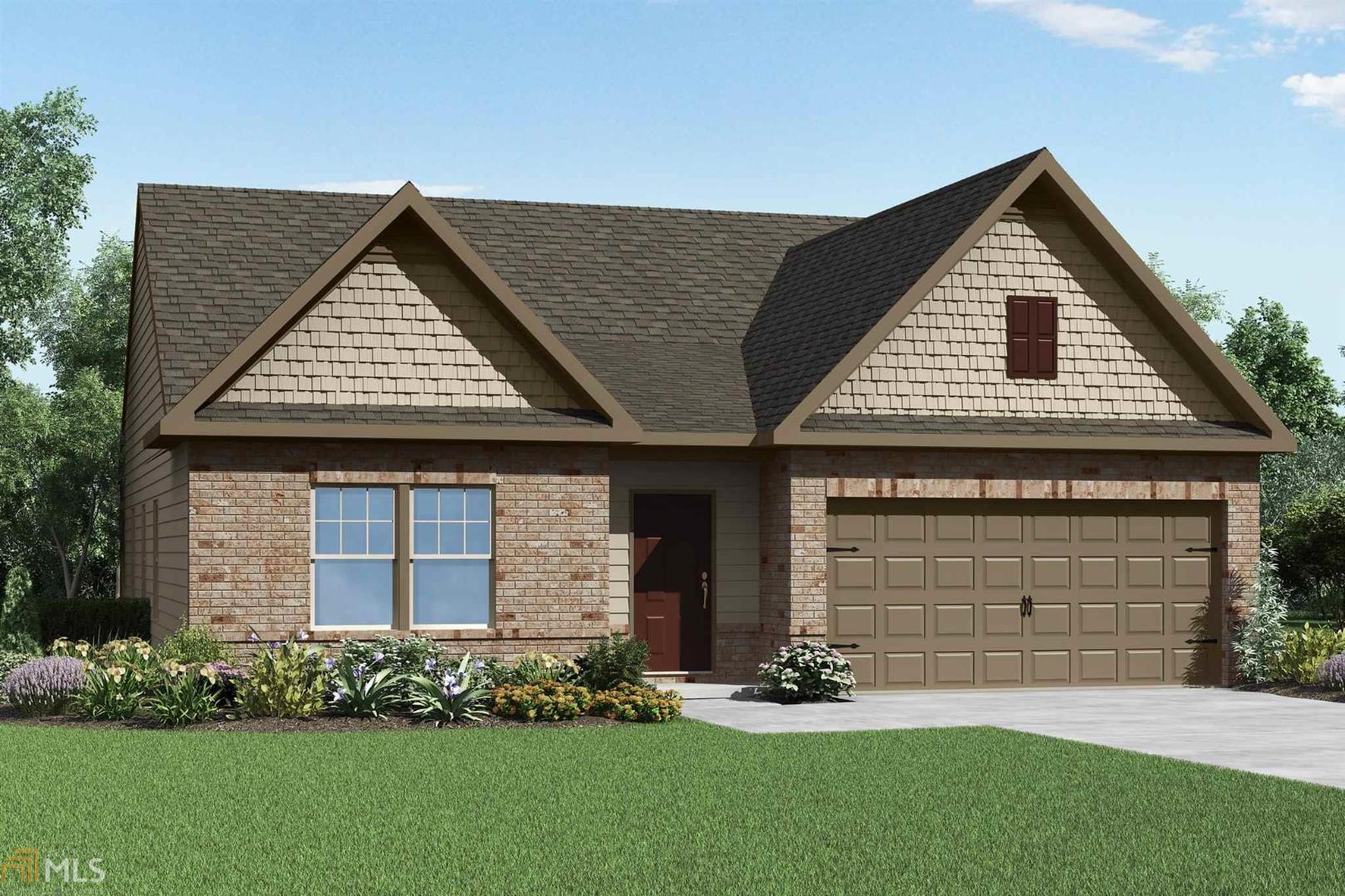 The Allatoona offers charming exterior features and a functional layout suitable for every lifestyle. This one-story home with 3 bedrooms and 2 baths offers an open concept design with a large living and dining area, perfect for entertaining. The private owner’s suite provides a retreat for relaxation complete with a beautiful bathroom, large garden tub and walk-in closet. The Allatoona’s interior is further enhanced with $10,000 worth of upgrades including a full suite of kitchen appliances, beautiful wood cabinets, front yard landscaping and more.