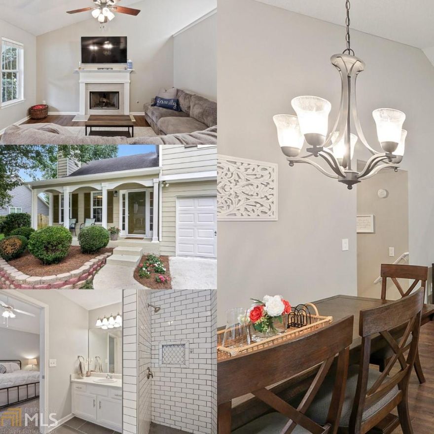 Welcome Home! Quick, easy access to 75. Convenient to shopping, dining, parks, Lake Allatoona. Incredible split-level with charming front porch. lovely open layout with new neutral paint. The kitchen has all the right ingredients. Spacious family room with fireplace. Master suite features vaulted ceiling, large walk-in closet and relaxing spa bath. Downstairs bonus room has half bath.  Fenced backyard paradise. Swim and tennis community. It's All Here. Come today!