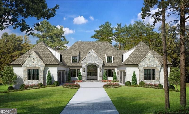Spectacular Estate on private lot next to walking park, in gated community of Mayfair Estates, built by OBIE Award winning Builder, Perry Custom Homes. Please call Julie Allan 404-405-6908 for access into gated community. Lot 11 is a fabulously thought-out floorplan and features spacious rooms and very high-end appointments, as well as unmatched construction quality, upgraded spray foam insulation, upgraded trim, upgraded hardwood flooring, upgraded cabinetry, upgraded lighting and upgraded plumbing fixtures. The main level features a large fireside Great Room that looks out to covered veranda and private lot. Large Kitchen features beautiful custom-designed cabinets, large island, top-of the-line appliances - including a 'speed oven', spacious breakfast bar, large service pantry, and spacious Dining area that overlooks backyard and pool. Private office also overlooks backyard and is located near the private main level Owner's Suite which features luxurious Owners bathroom with spa shower and double vanities, and an enormous Owner's closet with custom built-ins and large island. Two additional Bedroom Suites, each with a private bathroom and walk-in closet, are also located on the main level. Preplanned elevator shaft will have access to all three floors. Laundry Room is located off the Owner's closet, and large task room/mudroom is located near the Kitchen. Upper level features two very spacious Bedroom Suites, each with a private bathroom and walk-in closet, as well as a cozy reading loft and Media Room/Game Room/Bonus Room. The finished terrace level offers a Family Room with fireplace, Billiards Room, Card/Game Room, preplanned Theater Room, another Guest Bedroom Suite with private bathroom and walk-in closet, as well as another Office/Yoga-Meditation/Craft Room space, Exercise Room, Laundry Room, Full Pool Bathroom, and large covered outdoor patio space that leads out to saltwater pool. The terrace level also includes an area for future wine cellar and has plenty of storage space. This amazing property offers an abundance of privacy, large fenced backyard, and a fabulous swimming pool with hot tub and tanning ledge. Four car garage and additional parking spaces. Gated community. 1/2 mile from grocery store. Great Schools. Country Club Memberships available at The Manor Golf & Country Club, if desired. Estimated completion time is early Fall. Photos reflect builder's finished product and will be updated as custom house construction is completed.
