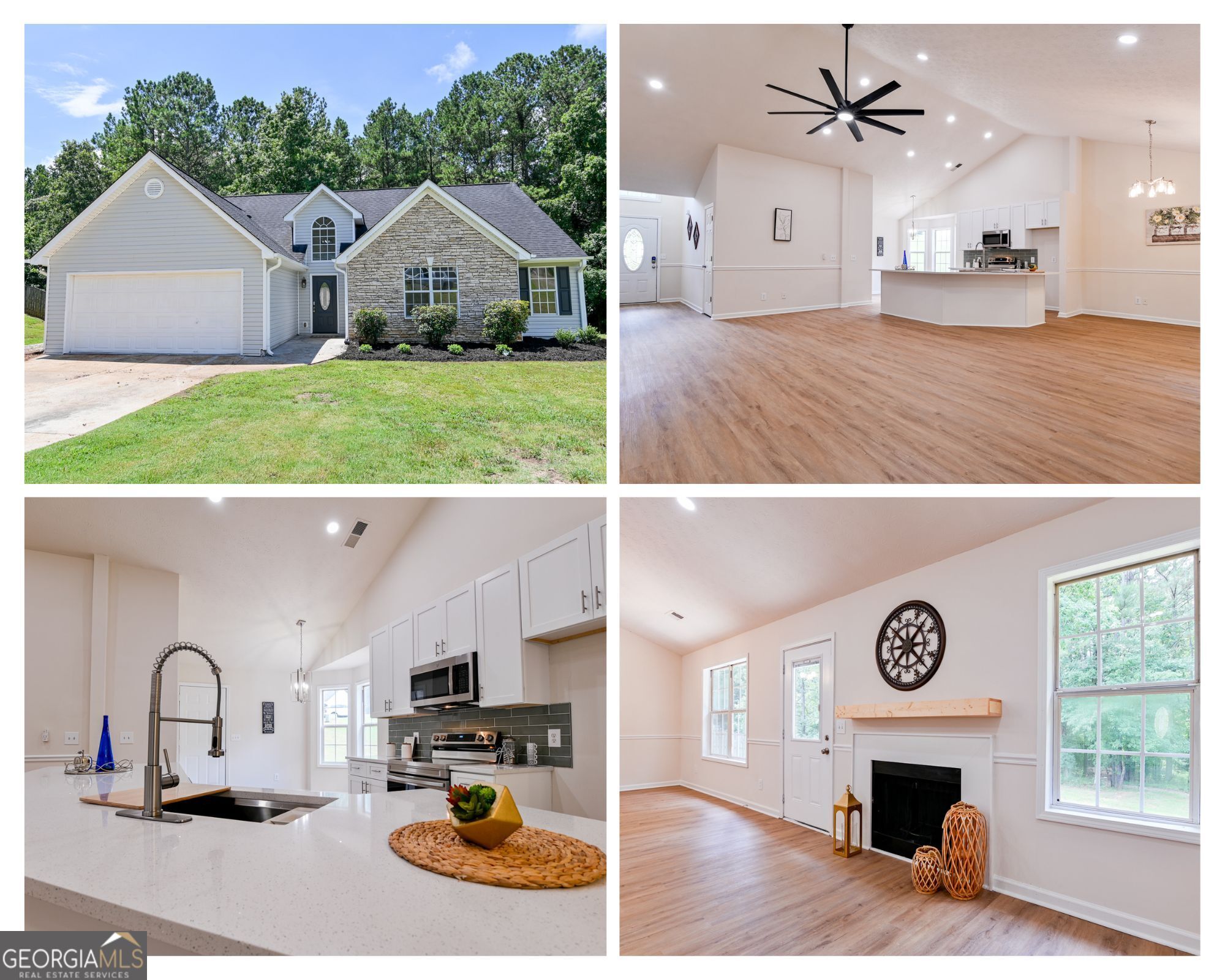 Fantastic 4-Bed, 2-Bath Ranch! Featuring a NEW Kitchen, NEW Flooring, NEW HVAC, NEW Water Heater, NEW Quartz Countertops, NEW light Fixtures, and Brand-New Appliances!!! This beautifully renovated home boasts a modern open floor plan that's perfect for family gatherings and entertaining friends. With four spacious bedrooms, it offers the ideal setup for a large family, guest space, or a comfortable home office. Enjoy the private backyard, perfect for outdoor entertaining, and take advantage of the long driveway with plenty of parking. Natural light fills every room, creating a bright, warm, and inviting atmosphere throughout. Located in a charming neighborhood with no rental restrictions, this is a fantastic opportunity for both homeowners and investors. You're going to love this property! NO RENTAL RESTRICTIONS