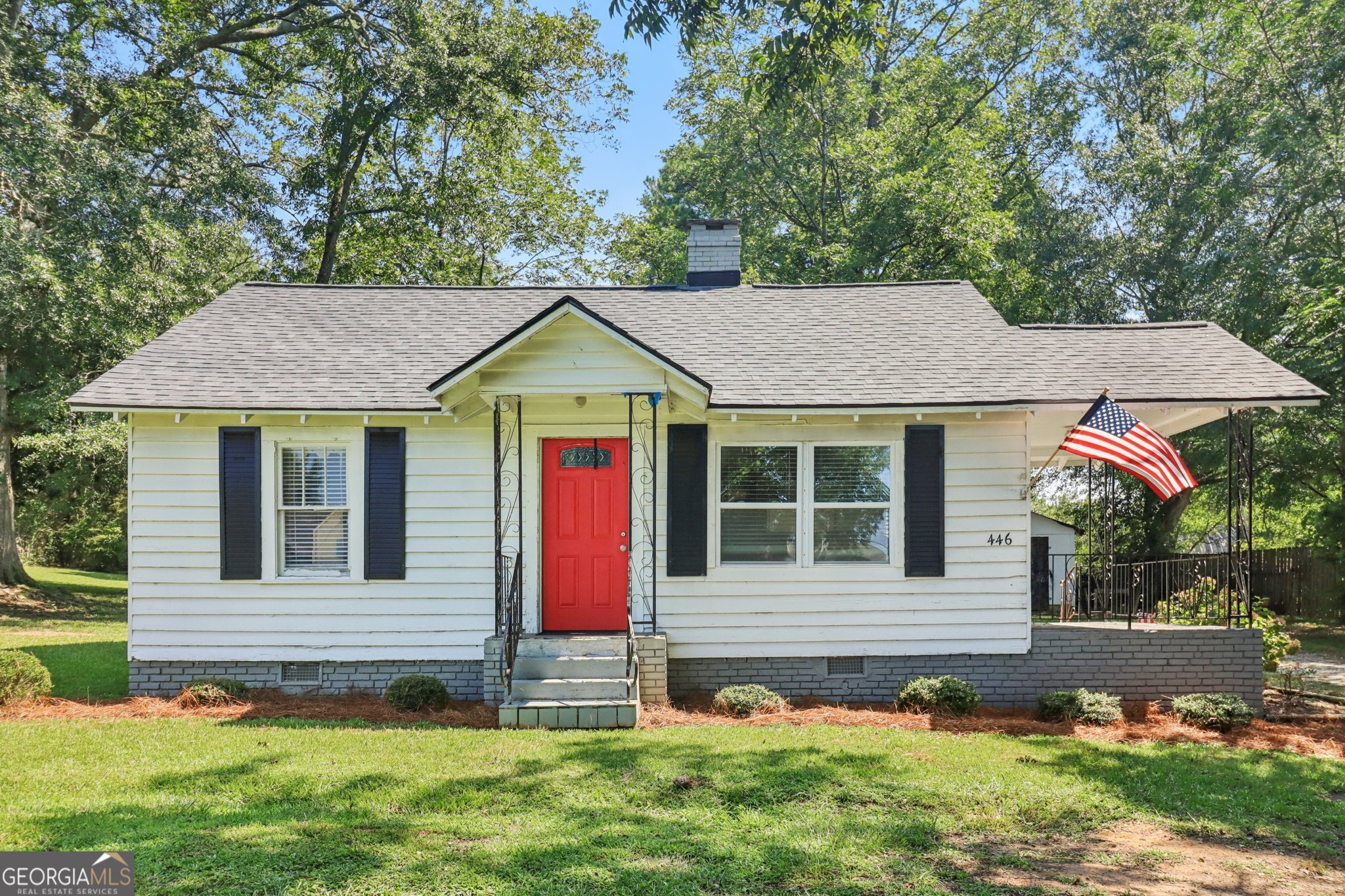 What a great opportunity to own this charming farmhouse style ranch on over 1.5+ acres! Hardwood floors in the living space and new laminate floors in the newly renovated kitchen. Granite countertops. New cabinets. Stainless steel appliances. Bathroom has been updated. New architectural shingle roof just installed. Separate laundry room. Oversized outbuilding would make a great workshop. The spacious yard provides plenty of opportunities for gardening, playing, or relaxing in a private setting. The location is fabulous as it is very convenient to both Covington and Covington with many opportunities for parks, recreation, and trails. Close access to the I-20. No HOA! Come and make this your new home!
