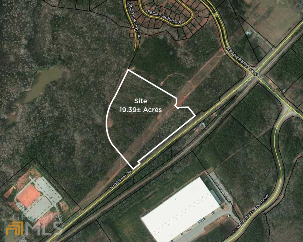 19.3 +/- acres in the Arbor Springs Village Center.  Current zoning is OI - Office Institutional with a corner lot zoned C7 - Commercial Major Shopping District. Close to Exit 51 at Interstate 85.  Only 20 minutes to Hartsfield Jackson Int'l Airport.  Daily traffic count 14,700.   Ideal location for a Day Care Center,  Professional offices and Medical complex.  Near the new Publix shopping Center.  The trade area includes the Arbor Springs planned community as well as Lake Redwine & Serenbe.