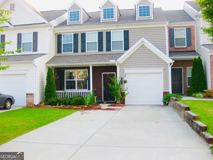 Three Large Bedrooms, Two full & one-half bath, Family Room with Fireplace, Separate Living Room, Dining Room, Breakfast Room, Galley Kitchen with Refrigerator, Stove, Microwave, Dishwasher, Garbage Disposal, LVP floors, Washer/Dryer included. View of the pond from the back patio. Single-car garage and parking for two additional cars.  Pool, Playground. Available now  This home was remodeled, featuring new light fixtures, a remodeled kitchen with new countertops, and updated cabinetry. New flooring.