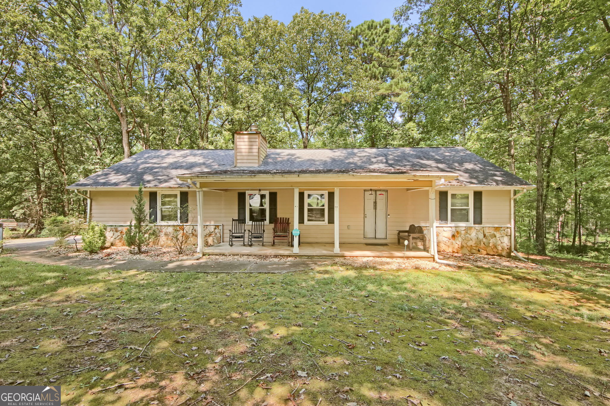 Welcome to this well-maintained three-bedroom, two-bath ranch home offering comfort, privacy, and plenty of outdoor space. Lots of yard for your family to spread out and enjoy. Nestled on a quiet private street, this home features a large, shaded yard that provides a peaceful setting, along with a welcoming back porch ideal for morning coffee or evening gatherings. Inside, you'll find a cozy and functional layout designed for everyday living. Additional features include spacious bedrooms, a detached backyard shed, perfect for tools, hobbies, or seasonal items. Conveniently located near McDonough's shopping and dining. This move-in ready home offers the perfect blend of charm and practicality. With its desirable location and inviting features, this property is a must-see and won't last long!