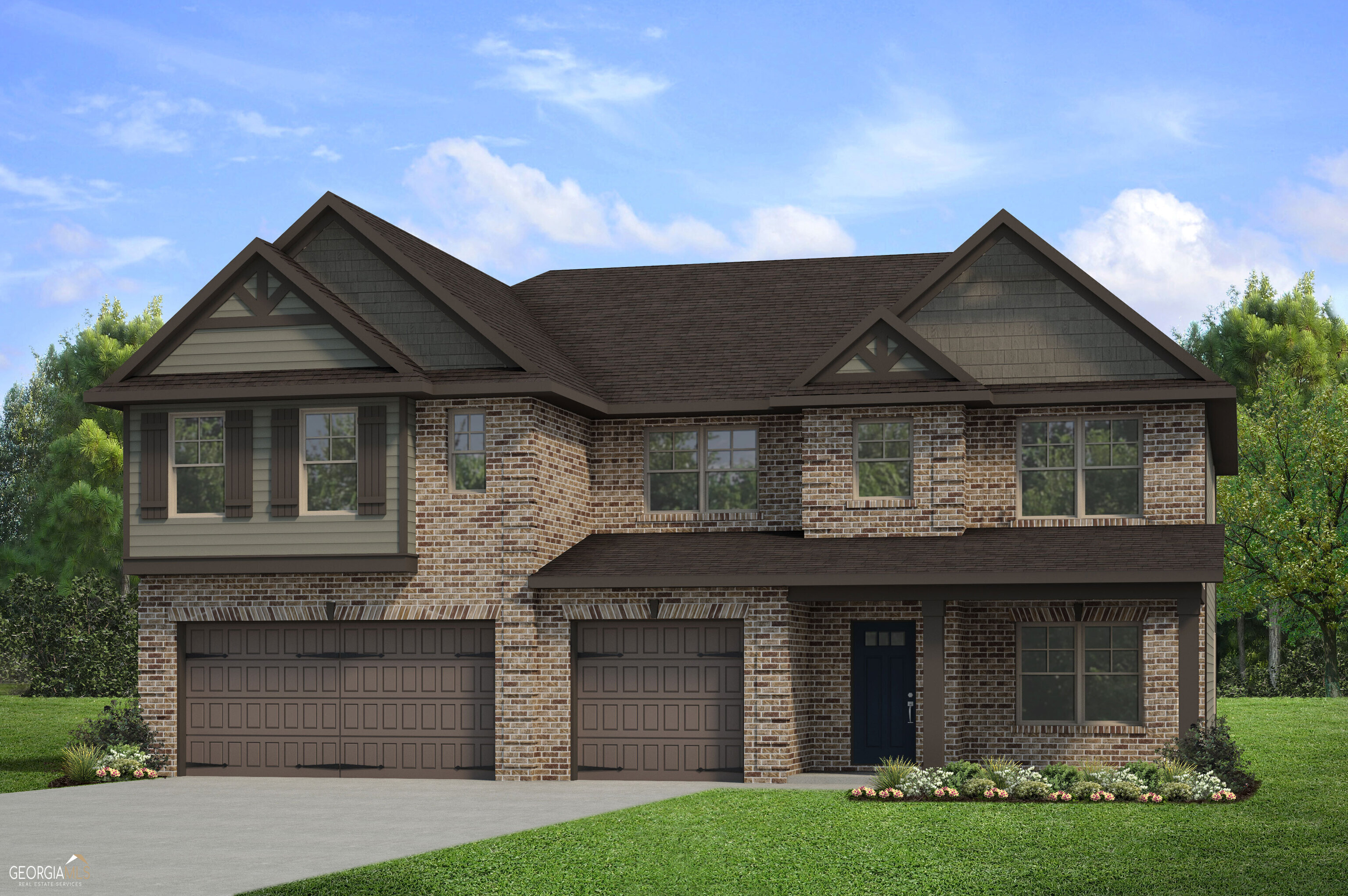 The Rosemary II plan built by DRB Homes in Calcutta Subdivision! This home features 5 bedrooms, 4 bathrooms, with a bedroom and full bath and a powder room on the main level. Large family room (with fireplace) that opens to a luxury kitchen that features double oven, stainless steel appliances and large island.