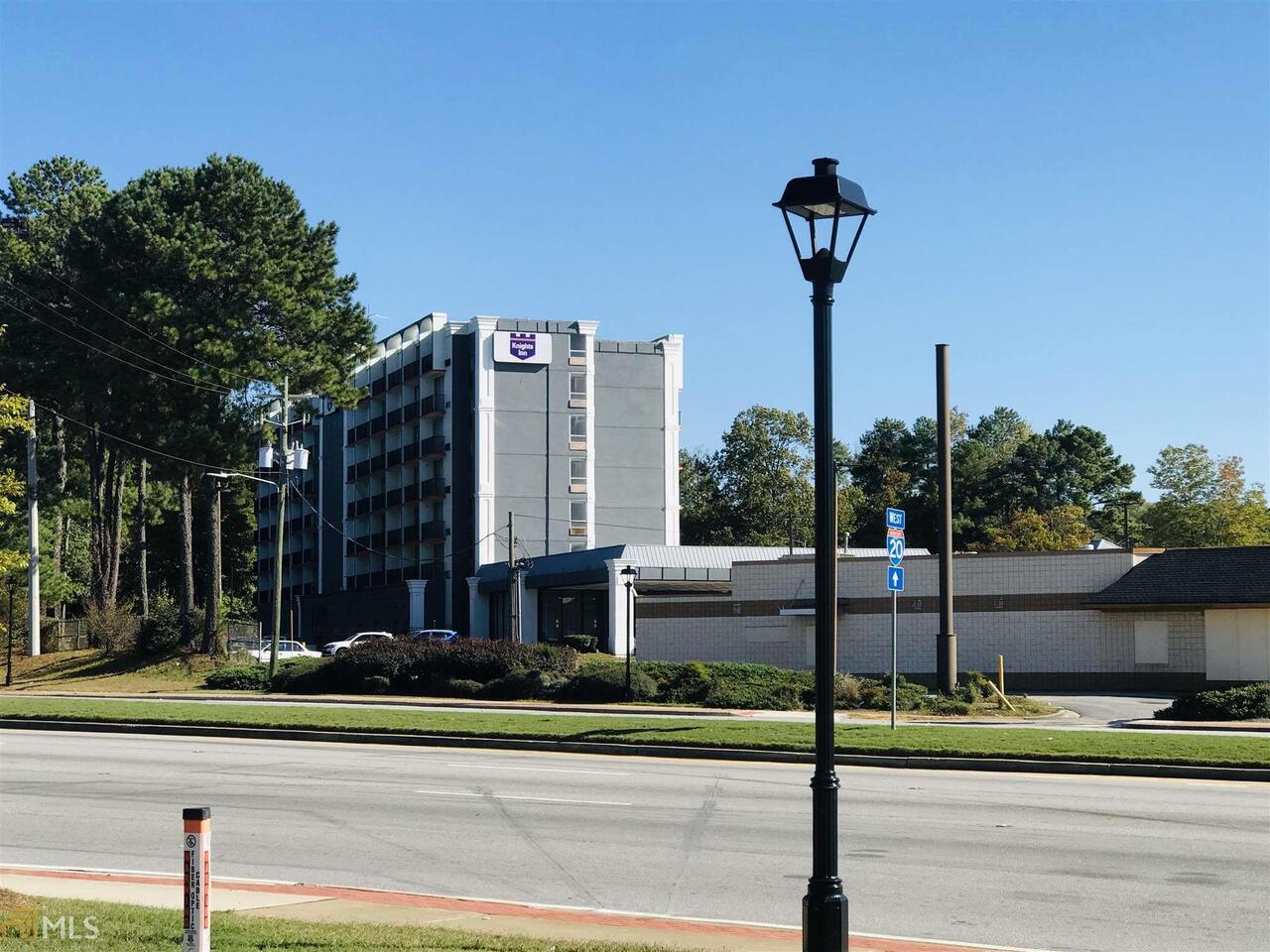 Hotel is currently under renovation with 50 % of the Rooms out of order and will be delivered with all 144 Rooms in working condition. Atlanta Six Flags Atlanta Location * Below Replacement Cost * Strong Revenue Generators * Highly Visible and Busy Traffic Interstate Location * Strong Income Revenue . Concrete Block Construction. Busy location right off the exit Interstate I-20 , with great visibility, good business generators.Well below replacement cost in this great Atlanta Commercial irreplaceable Six Flags Location. Classic hardwood floors, a raised stage, large bar area. Conveniently located less than one mile from Six Flags Atlanta. The Hartsfield International Airport is less than 15 miles from the Hotel