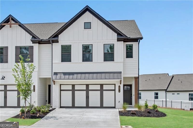 Chafin Homes "Durham" Floor Plan w/expanded front bedroom & HUGE primary closet! Luxury finishes throughout including wide plank laminate flooring on entire main level, matte black fixtures, pendant lighting, cove molding and tile bathrooms! Spacious white island kitchen w/walk-in pantry views the living and dining areas w/access to rear patio. Mud area by garage entry. Walk-in upstairs laundry room. Primary suite features tray ceiling, oversized bath and walk-in closet. NO PETS. Fridge to be installed as well as 2" blinds and bathroom towel bars. SMART FEATURES INCLUDE: Ring Door Bel, Kwikset Smart Front Door Lock, Smart Ecobee Thermostat on Main and 2 Smart Light Switches. 24 hour notice to show. SMALL DOGS NEGOTIABLE - MONTHLY PET RENT TO BE DETERMINED BY THIRD PARTY SCREENING COMPANY.