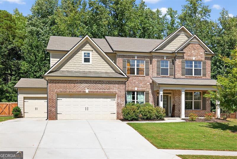 Welcome to this stunning 5-bedroom, 4-bath home located in the highly sought-after Jefferson City School District! Designed for both function and style, this open-concept floor plan offers the perfect blend of everyday comfort and modern elegance. Inside, you'll find a bright white kitchen with granite countertops, a huge island, and views to the spacious family room. A formal dining room, dedicated office space, and a guest suite on the main floor provide flexibility for entertaining and working from home. Upstairs, a large loft offers additional living space, while the oversized primary suite boasts a spa-like bath and walk-in closet. Enjoy evenings outdoors on the covered back porch with a cozy fireplace-ideal for relaxing or entertaining year-round. A 3-car garage provides plenty of storage and parking. This home truly has it all-style, space, and location within one of the most desirable school districts in the area!