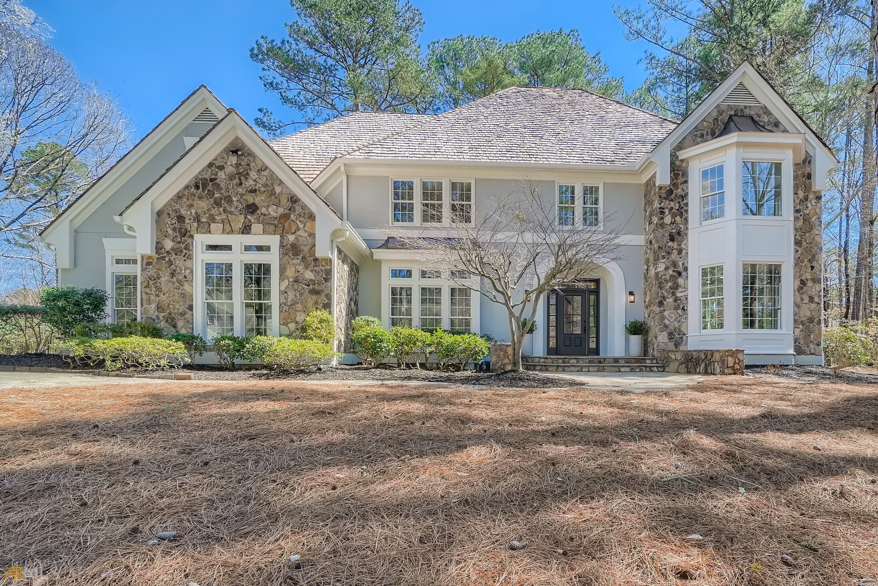 This home has had updates that make it better than new! Attention to detail is evident in this better than new home. The kitchen is "the kitchen". You could not duplicate this stunning kitchen, filled with natural light and vaulted ceiling plus a spectacular view of the green golf course hole 6 from your kitchen windows. UPgraded appliances with themost desired look. Gather around the oversized island and the unique and stunning tile wall will impress all. The owner's suite is luxurious with sitting area and spectacular views. The Master bath is pure tranquility with free-standing elegant soaking tub and oversized shower with updated tile work. The file floors in this bath are th perfect choice for this beauty. The remaining bedrooms upstairs are all oversized and have bathroom connections. All bathrooms have been remodeled. The back of this home continues the theme of the timeless beauty and breathtaking views. BBQ on the deck and outdoor dining in the gazebo. This home has it all! Don't miss this one!