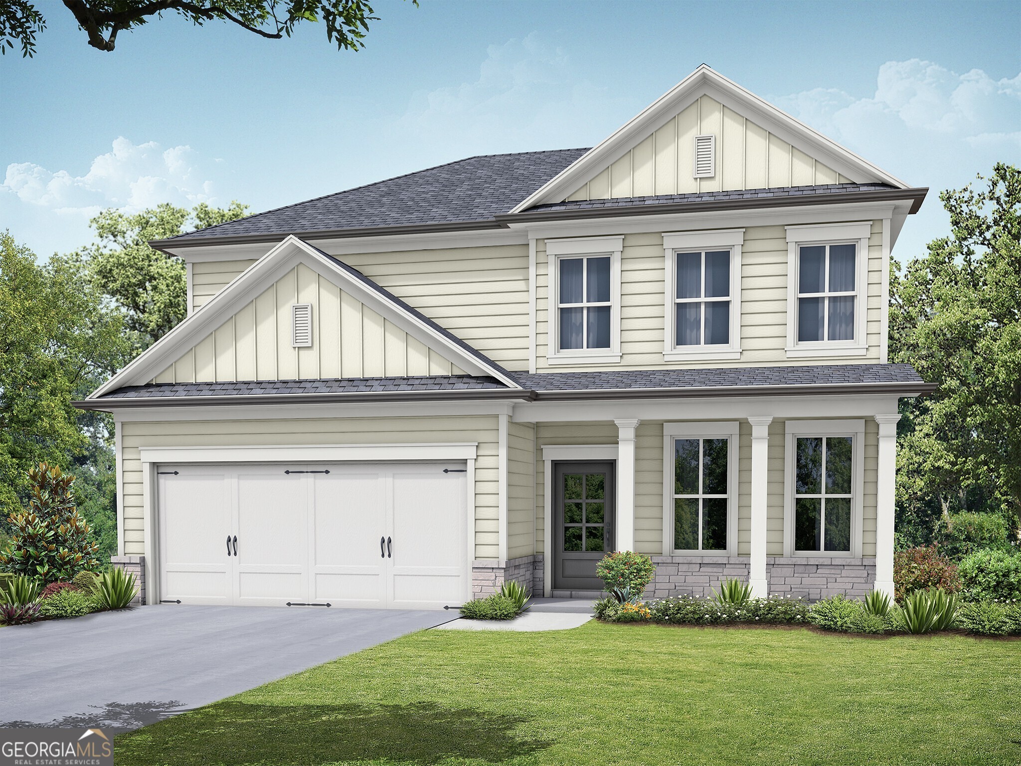 The Preston Plan built by My Home Communities! Welcome home to this beautiful 4 bedroom, 2.5 bath two-story residence located in a sought-after gated community with resort-style amenities including a pool, pickleball courts, and a playground. Ideally situated just minutes from HWY 316, HWY 78, and The University of Georgia, this home combines elegance, convenience, and comfort. The Preston features an elegant front elevation and a versatile dining/study room. The open-concept layout is designed for modern living, showcasing a large kitchen island that flows seamlessly into the sun-filled living room with a fireplace and abundant natural light. Upstairs, retreat to the spacious master suite with a relaxing soaking tub, separate tiled shower, and walk-in closet. The second floor also offers three generously sized secondary bedrooms, a full bath, and a convenient laundry room. Enjoy outdoor living year-round on the covered patio, perfect for entertaining or unwinding. Estimated completion Nov/Dec2025 *Matterport tour is for illustration only and does not depict the actual home. Contact us TODAY to learn about our Rates Starting as Low as 1.99%* with use of Seller's Preferred Lender! *Secondary photos are file photos*