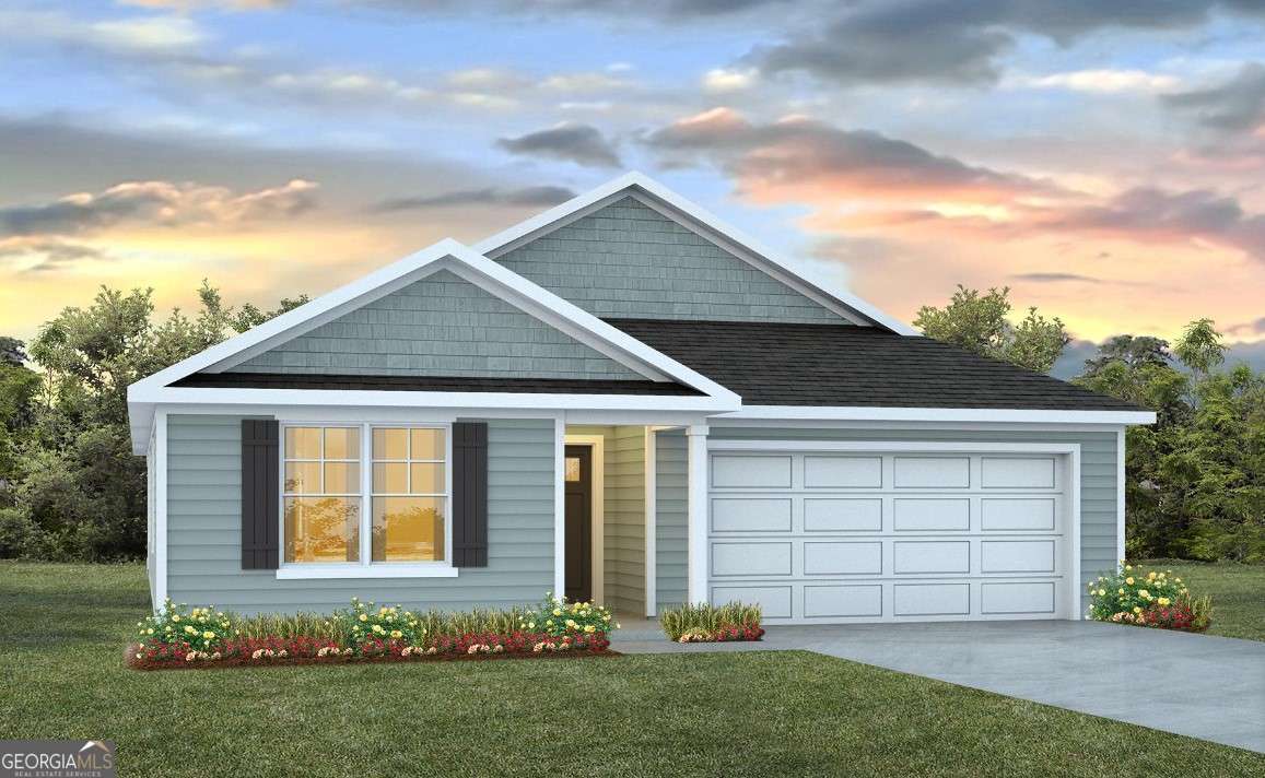 Welcome to Laurel Grove - D.R. Horton's newest, amenity-rich community in Guyton, Georgia. This vibrant neighborhood offers a planned swimming pool and an open-air pavilion for relaxing weekends and neighborhood gatherings. Sidewalk-lined streets make it easy to enjoy the outdoors and walk to nearby award-winning schools - creating a true sense of community and connection. Discover the Lakeside, a stunning single-story home offering 5 spacious bedrooms, 3 full baths, and a 2-car garage - thoughtfully designed to blend comfort, style, and everyday functionality. The Lakeside plan greets you with a charming exterior featuring durable Hardie Plank siding for lasting curb appeal. Inside, smart home technology adds modern convenience and security. The chef-inspired kitchen is the heart of the home, with a generous Quartz island, walk-in pantry, and natural gas appliances - perfect for meal prep, family gatherings, and plenty of storage. Throughout the home, you'll find thoughtful touches like 2" faux wood blinds, ample walk-in closets, and a well-appointed primary suite featuring double vanities and a private water closet for added privacy and comfort. With its open, flowing floor plan, the Lakeside creates an inviting space where families can gather, relax, and thrive. Don't miss your chance to own this beautiful, move-in-ready home in Laurel Grove, where convenience, comfort, and community come together. Home is under construction. Pictures, photographs, colors, features, and sizes are for illustration purposes only and will vary from the homes as built. Ask how to receive up to $8,500 towards closing costs and a below-market interest rate with the use of our preferred lender!
