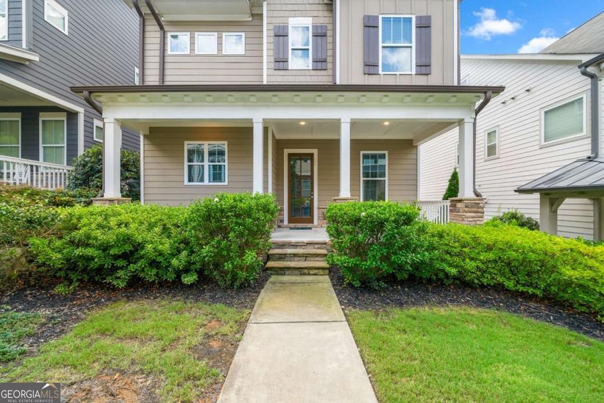 Welcome to 52 Lathhouse Lane, a beautifully maintained 4-bedroom, 3.5-bath home located in a quiet, friendly community in sought-after East Cobb. This light-filled home offers an open-concept main floor with gleaming hardwoods, high ceilings, and a seamless flow between the living, dining, and kitchen areasCoperfect for entertaining or cozy nights in. The kitchen features rich espresso cabinets, granite countertops, a spacious island with bar seating, and stainless steel appliances.    Upstairs, youCOll find generously sized bedrooms and a serene primary suite with a walk-in closet and en-suite bath. The exterior boasts charming curb appeal, a two-car garage, and low-maintenance landscaping.    Enjoy easy access to schools, local shops and restaurants. Whether you're looking for a primary residence or an investment opportunity, this home offers it all.    Pictures are not current and it was staged.        Currently tenant-occupied Co showings available by appointment only.  Schedule a viewing today and see everything this stunning home has to offer!