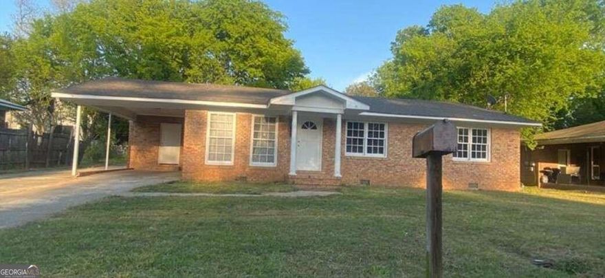 Do not let this deal pass you by, in a booming area, Macon. The Macon airport has started to extend, potentially meaning more federal funding, more businesses, and more opportunity for you. This vintage beauty boasts 3 bedrooms, one full bathroom, one half bathroom and kitchen. Come use this property as your canvas and bring your creativity. It would make a wonderful buy-and-hold or first-time home. The property is located close to Hwy 75 and local shops and grocery stores.  The owner has another property on the market if you want to place an offer for both, let me know. Sellers will not do any repairs. Cash only.