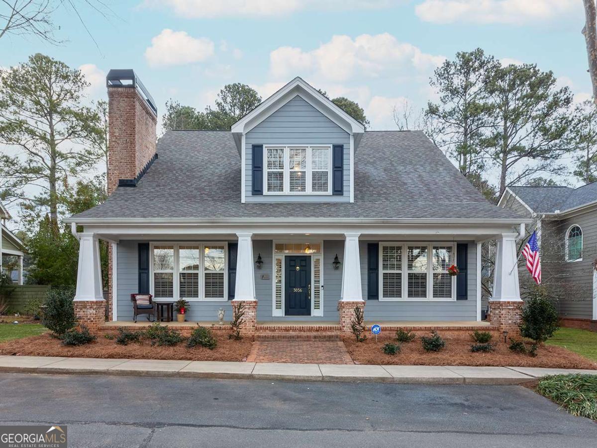 Nestled in the charming Cherrytree subdivision within the top-rated Pope High School district, this beautifully craftsman-style home is ideal for those seeking a refined lifestyle in a peaceful, intimate community. Located in the heart of East Cobb this property blends timeless appeal with modern features tailored for convenience and ease of living. The primary suite on the main floor provides a serene retreat, complete with a cozy fireplace, an expansive walk-in closet, and a generously sized bathroom outfitted with a dual-sink vanities and an accessible shower. The bright, open kitchen boasts granite countertops, newer appliances, and a central island that flows seamlessly into the living room with its own fireplace, making it ideal for entertaining or quiet evenings at home. Upstairs, generously sized secondary bedrooms and den/office space provide room for guests or hobbies. This quality constructed home, featuring soaring 10-foot ceilings and built-in cabinets and bookcases throughout, has been further elevated with plantation shutters and newly refinished hardwood floors. Energy efficiency and low upkeep are key, with upgrades including a new HVAC system, new hot water heater, double-pane windows, and a newer roof. The covered patio and manageable backyard are perfect for gardening or relaxing, while the rocking chair front porch invites you to enjoy your morning coffee or connect with neighbors. Conveniently located near shopping, dining, and parks, this home offers the perfect balance of modern amenities and timeless appeal. Schedule your showing todayCohomes in Cherrytree are rarely available!