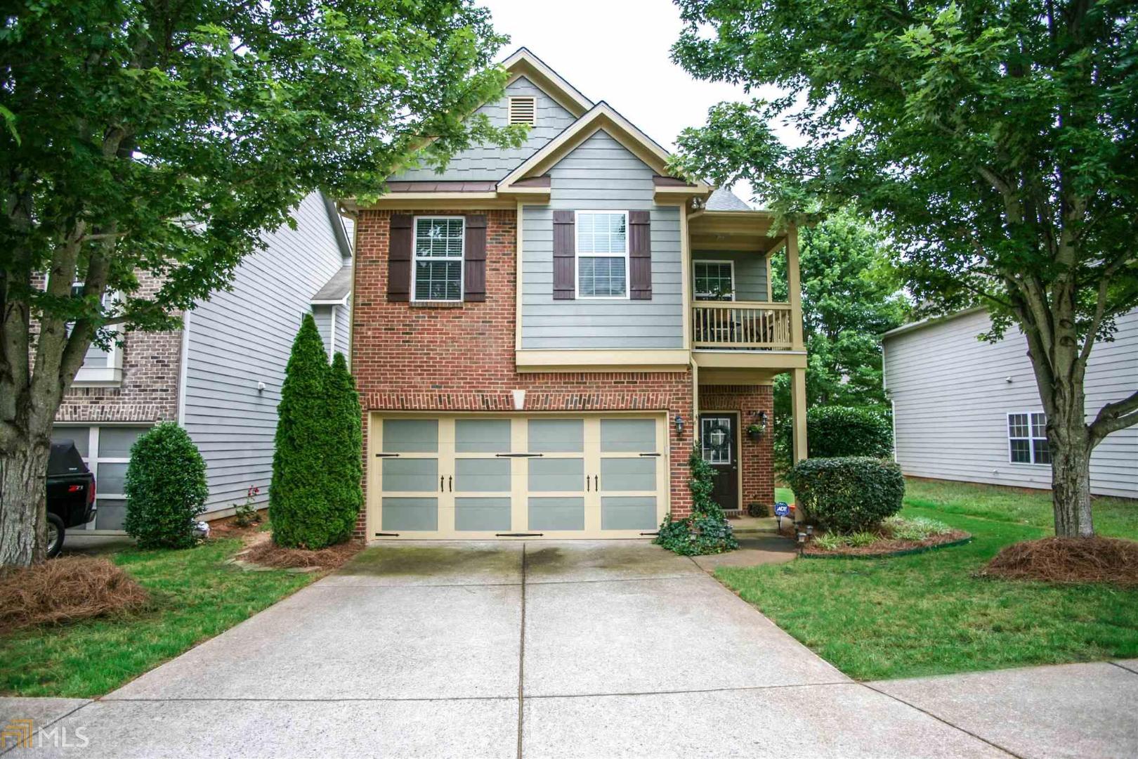 Beautiful 4/2.5 gem hidden in Buford. Mill Creek school cluster! 4 bedrooms all upstairs. Oversized master suite has balcony overlooking the front yard. New roof and garage door. Recently painted exterior. Darling landscaped and easy to mow lawn. Swimming, basketball, and playground part of HOA.
