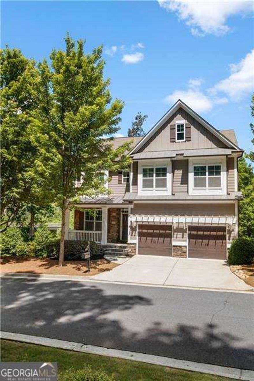 Welcome home! This stunning 4 bedroom, 4.5 bathroom home is just what you've been looking for. Enjoy morning coffee on the cozy front porch. As you step inside, you're greeted by a gorgeous foyer and dining room which leads to the open concept living/kitchen/breakfast area with stainless appliances. Also on the main level are convenient features to include a half bath, walk-in laundry with a sink, and a formal office. The deck is perfect for grilling out and soaking up views of the water. Upstairs, a huge loft is great for a theater, play room, secondary office, and so much more. The oversized owners suite with a spa-like bathroom is completed with a soaking tub, large shower with a bench, and a walk-in closet with built-ins. The basement is ready for all of your entertainment needs and is great for a teen/in-law suite. One bedroom, one bathroom, living area, and a storage room are all on the walk-out terrace level. This home has been immaculately maintained and is ready for it's next family. Don't wait, schedule your showing today!