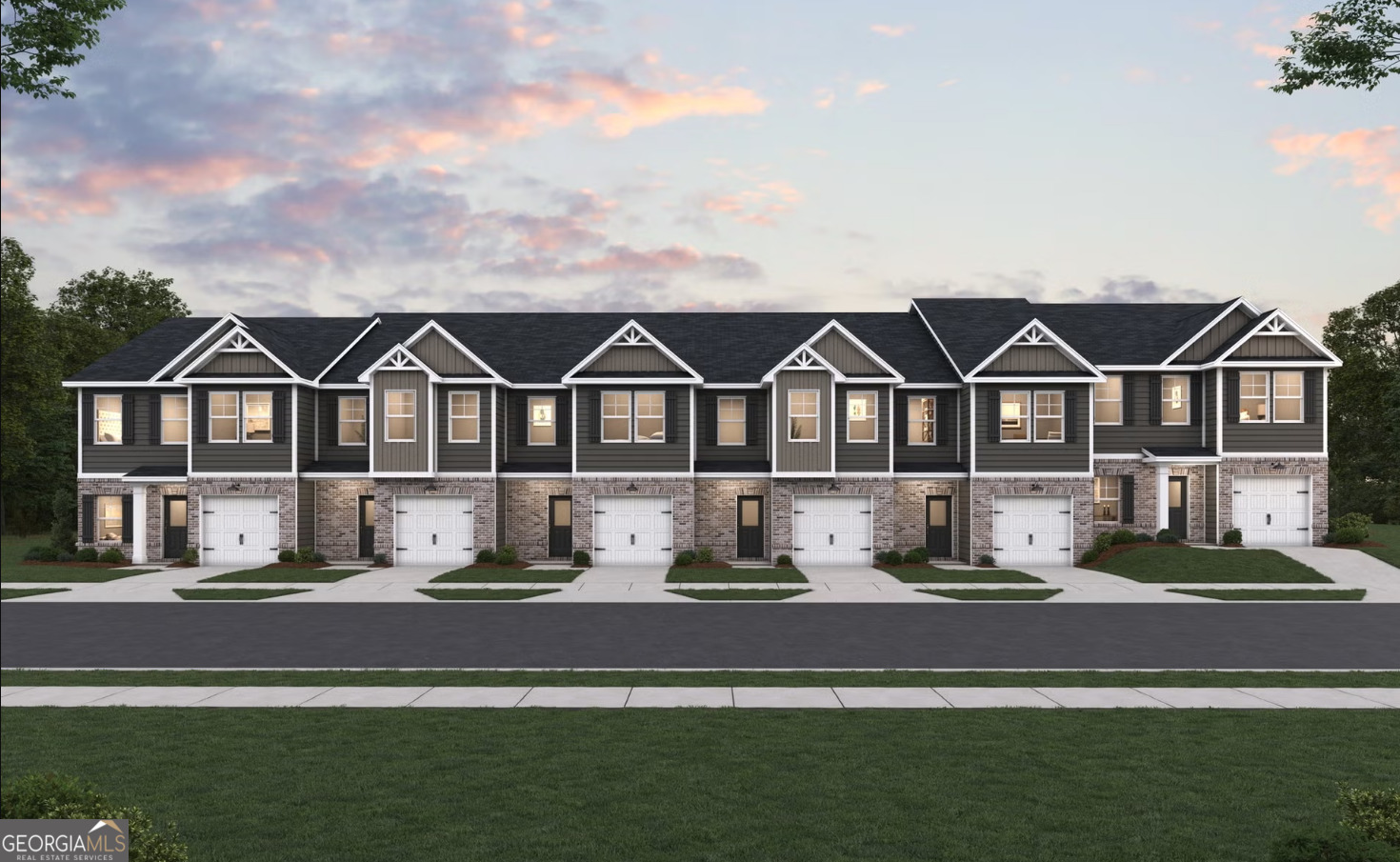 The Bristol Plan at Carolina by Dream Finders Homes -- Discover refined townhome living with the Bristol Plan, offering 3 bedrooms, 2.5 baths, and a 1-car garage. Thoughtfully designed with comfort and sophistication in mind, this home features a spacious Primary Suite conveniently located on the main level. The private retreat includes a walk-in closet and a spa-inspired bathroom with a stand-alone soaking tub, rain shower, premium LED mirrors, and elegant finishes throughout. Upstairs, you'll find two additional bedrooms and a full bath-perfect for family, guests, or a home office. The second level also offers comfort, functionality, and privacy, making it ideal for a variety of lifestyles. The main floor showcases an open-concept layout with seamless flow between the kitchen, dining area, and family room, designed for both everyday living and entertaining. The kitchen includes granite countertops, stainless steel appliances (range, microwave, dishwasher, and cup wash), a single-basin sink with pull-out faucet, and contemporary finishes. Natural light fills the space, highlighting modern details like luxury vinyl and carpet flooring. Luxury touches are found throughout, including a recessed fireplace, smart ceiling fans, premium LED mirrors, and blinds with window screens-all thoughtfully included at no extra cost. Carolina's convenient location puts you just minutes from I-85, less than 30 minutes to Downtown Atlanta and Hartsfield-Jackson International Airport, and close to shopping, dining, and recreation. Explore the outdoors at Cochran Mill Park, stroll through historic Downtown Palmetto, or spend weekends at Serenbe-a nationally recognized wellness community offering restaurants, events, and activities. Community amenities include a pool, cabana, dog parks, playground, and walking trails, adding to the appeal of this vibrant neighborhood. Don't miss your chance to elevate your lifestyle with the Bristol Plan at Carolina. Photos are for illustrative purposes only and not of the actual home.