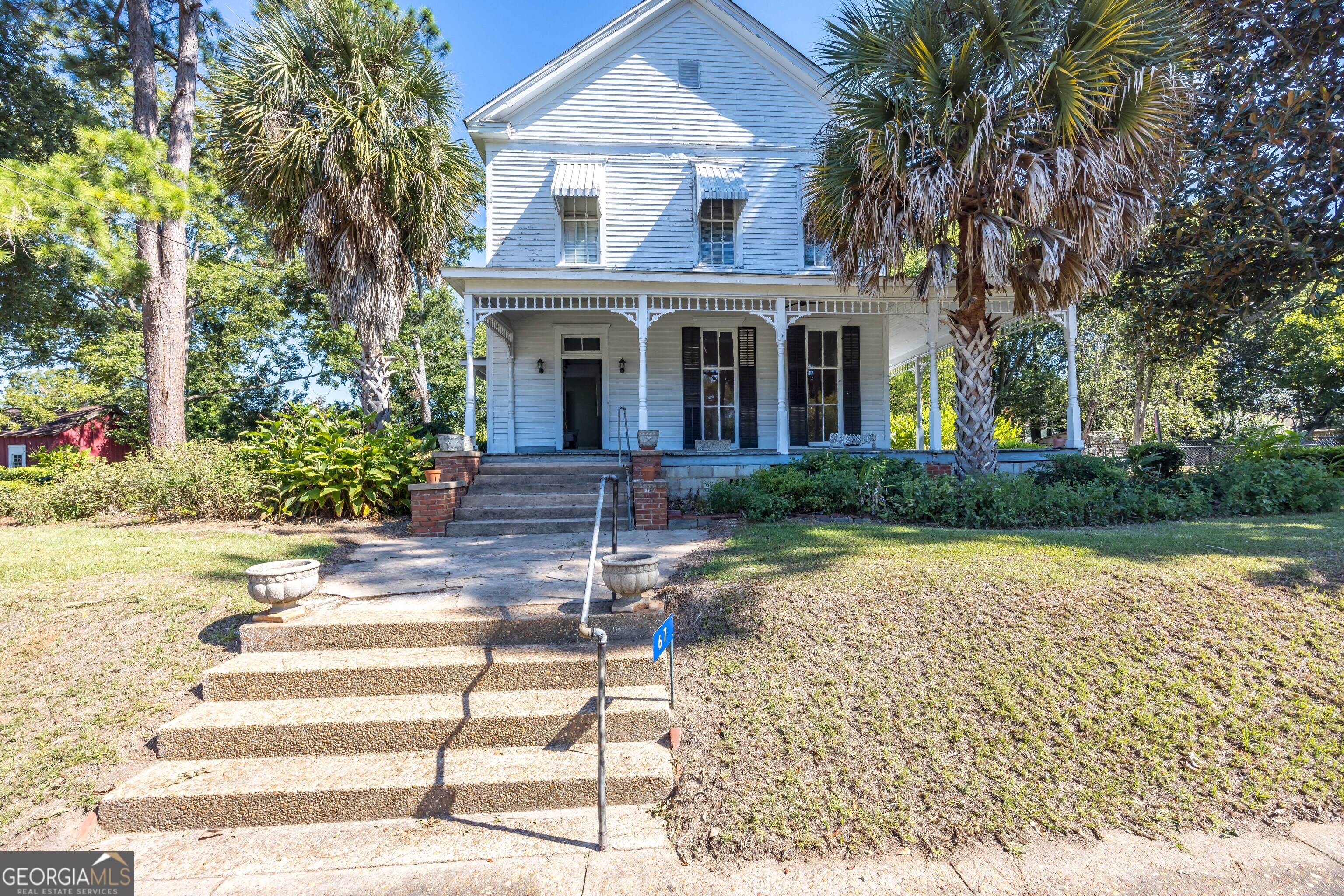 Discover the potential of this charming fixer-upper nestled in Lumpkin, GA! This spacious 4-bedroom, 2-bathroom home offers 2,442 sqft of room to grow and personalize. Enjoy a welcoming large front porch, ideal for relaxation. The property includes a large backyard, two outbuildings for additional storage or projects. Inside, you'll find generous room sizes with tall ceilings, providing a sense of openness and endless possibilities. Don't miss this opportunity to make this house your dream home! Property is being Sold AS-IS! CASH OFFERS ONLY!