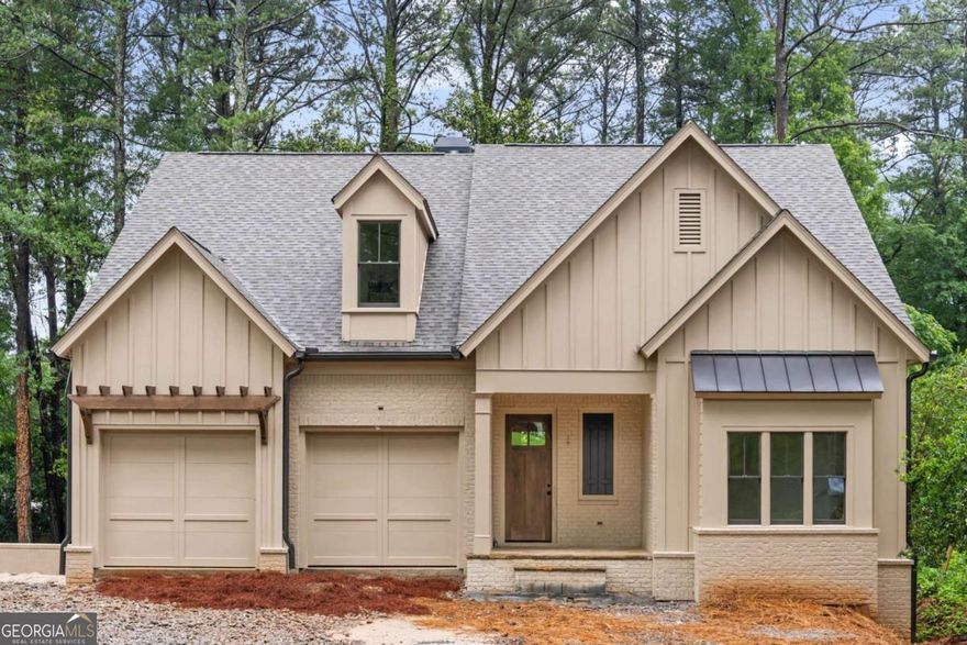 Welcome to an exceptional offering in comfort and sophisticated living. This custom new construction home, nestled in a prime location near the Historic Marietta Square, awaits its discerning new owner. With five spacious bedrooms and four well-appointed bathrooms, this residence is designed to accommodate both relaxation and entertaining with ease. The main level features an inviting primary suite, complete with beamed ceilings, creating a serene escape for the homeowner. The suite's ensuite bath is an exercise in luxury, offering a soaking tub, separate shower, and double vanities that cater to both practicality and indulgence. A generous custom closet ensures an organized, clutter-free space, enhancing your daily routine with ease.  The heart of the home is its open concept living area, centered around an exquisite kitchen. Here, modern meets timeless, with hardwood floors that extend throughout the main areas. A stunning kitchen island serves as a focal point, boasting a waterfall counter-a perfect place for gatherings and daily meals alike. Culinary enthusiasts will appreciate the 48" professional gas range, equipped with a convenient pot filler, and crowned by a custom range hood that exemplifies attention to detail.  Gathering spaces are highlighted by a great room with a luxury stone and limestone fireplace, setting a cozy ambiance for family gatherings or hosting friends. Whether it's a quiet evening at home or a lively get-together, this room offers the ideal backdrop for any occasion.  Beyond the indoors, the home continues to impress with its outdoor offerings. A tranquil backyard provides a private retreat, where you can unwind or entertain. The screened and covered deck, with its own outdoor fireplace, extends living space outdoors, making it perfect for all-season enjoyment.  Location is paramount, and this home does not disappoint. Positioned for ultimate convenience, you're moments away from Kennestone Hospital, major interstates, and the vibrant energy of the Marietta Square. This area offers a rich tapestry of culture, dining, and shopping, making it a sought-after destination for those who appreciate both history and modernity.