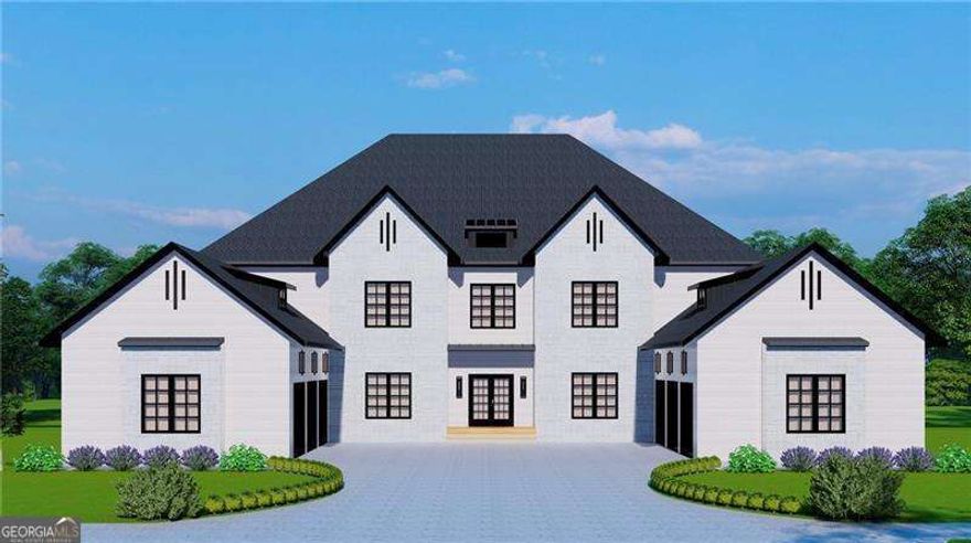 New Construction, scheduled to be complete by May 2026. This remarkable new construction home, is situated within the prestigious Echelon Golf Club-home to one of Georgia's finest golf courses. Featuring an impressive 7 bedrooms and 9 bathrooms, offering a total of 12,200 square feet of opulent living space, with 7,758 square feet on the main and upper levels, and 4,442 square feet of beautifully finished lower-level space.  The premium golf course acre lot, boasts breathtaking golf course views that truly elevate your lifestyle.    For the auto enthusiast, this home includes a spacious 6-car garage, ensuring ample room for your collection. Crafted by the esteemed Alexandria Homes, this turn-key residence combines stunning design with high-quality construction, featuring only the finest materials, energy-efficient aluminum windows, and advanced spray foam insulation to help you save on utility costs.    As you enter through the grand 20-foot foyer, you're greeted by a sense of majesty that continues throughout the home. To your left, a sophisticated office provides a perfect workspace, while to your right, an elegant dining room awaits. The expansive great room showcases soaring 20-foot ceilings, a captivating fireplace, and built-in shelving, flowing beautifully into the spacious bar and gourmet kitchen with custom cabinetry, an impressive island table, and top-of-the-line appliances-all complemented by a butler's pantry for effortless entertaining.    Step seamlessly into the cozy keeping room, which features its own fireplace and opens onto the terrace, creating a perfect setting for year-round entertaining. The master suite, also located on the main level, is your personal sanctuary, complete with a sitting area, a warm fireplace, and a spa-like bathroom with a generous walk-in shower, a lavish soaking tub, and a huge custom closet with built-in and island designed for ultimate organization and luxury.    Ascend to the upper level where you'll find a loft space overlooking the court yard, along with four generously sized en-suite bedrooms equipped with their own bathrooms, and  large walk in closets with custom built-in closets-all designed for comfort and privacy. Along with bonus room that can be a second office or media room. Elevator access on all 3 levels including the upper level.    The lower level is an entertainer's dream, featuring a theater room for movie nights, a fully spacious gym, and an expansive family room with a fireplace and built in shelving, all leading directly to the enchanting salt water and heated pool  and spa, and terrace area, completed with a fireplace and grill-perfect for summer gatherings.    This architectural marvel is designed with modern living in mind, boasting laundry rooms on every level and tray ceilings adorned with LED lighting throughout, ensuring a bright and airy ambiance. An elevator provides effortless access to all levels of the home, enhancing convenience for everyone.    This custom home can be built in approximately 10-12 months. With five custom new construction homes currently available within this gated community by Alexandria Homes. You'll can also enjoy access to top-tier public and private schools, along with beautiful horse country nearby and easy access to downtown Alpharetta and Avalon Shopping Center. Don't miss this unparalleled opportunity to claim your place in this exquisite community.  There is still time to customize! Call Today!    Don't miss the chance to make this luxurious estate your own. Schedule your private tour today and discover a new standard of living at Echelon Golf Club! Scheduled to be completed May 2026.